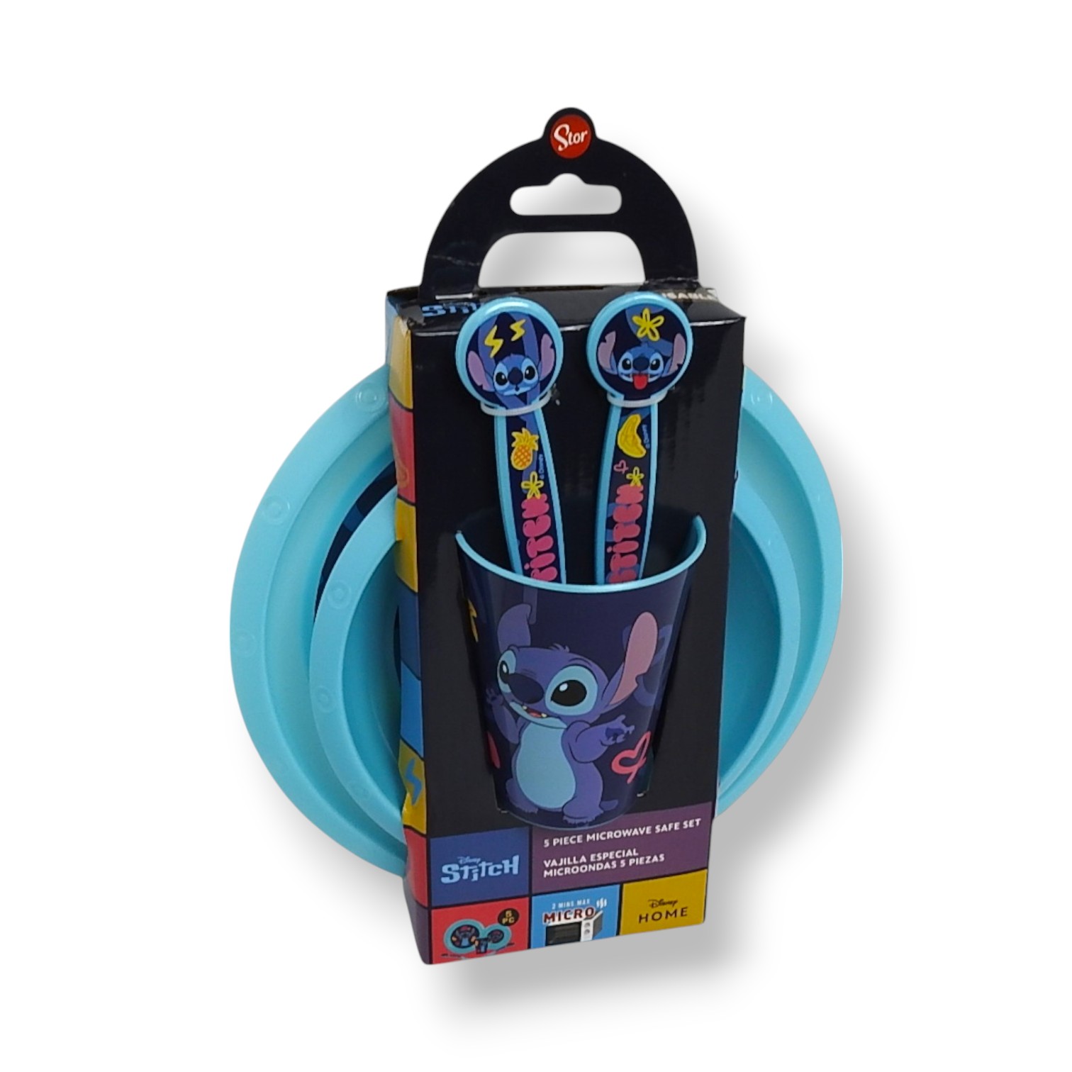 SET VAJILLA INFANTIL 5 PIEZAS LILO & STICH