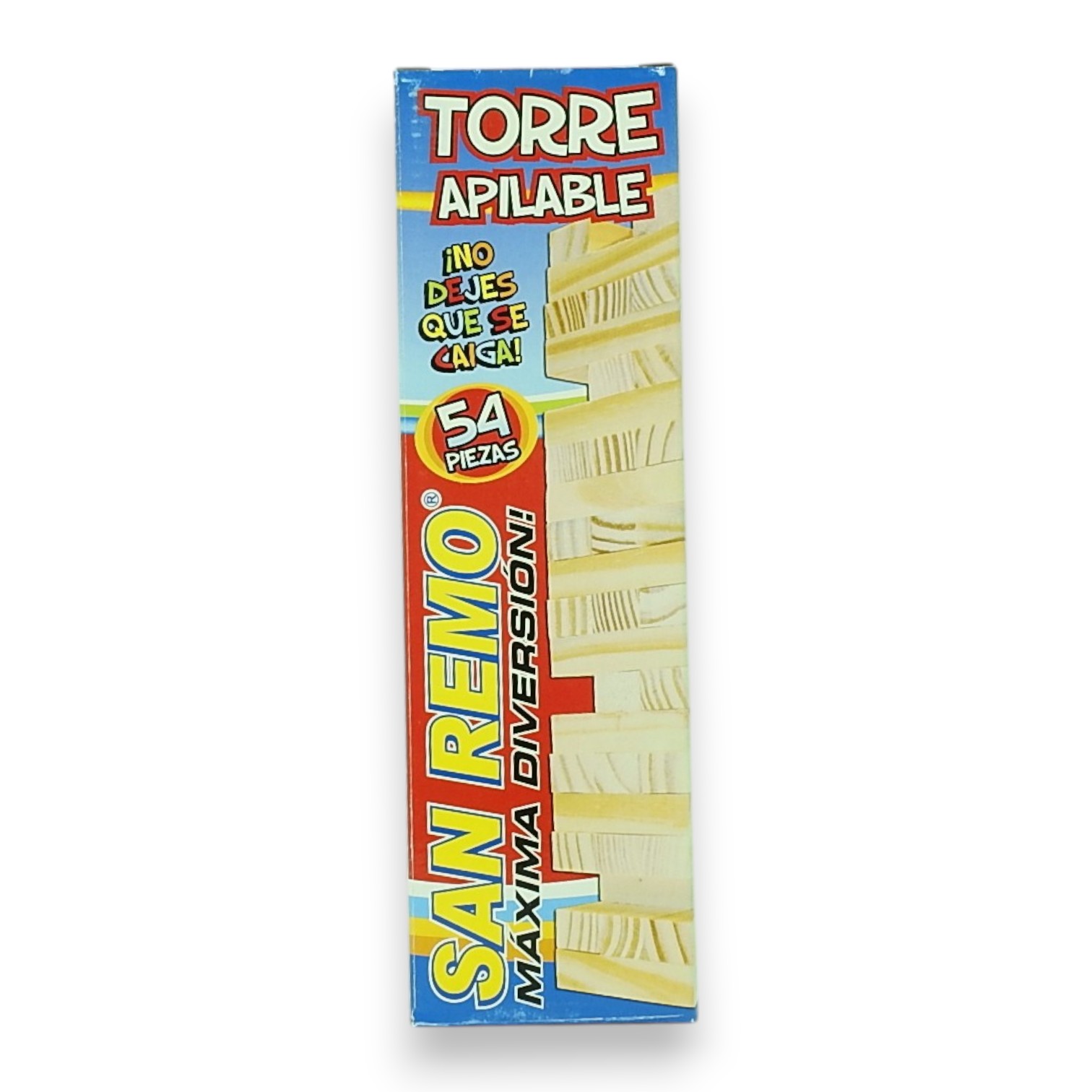 JUEGO TORRE APILABLE MADERA 54PZS. SAN REMO
