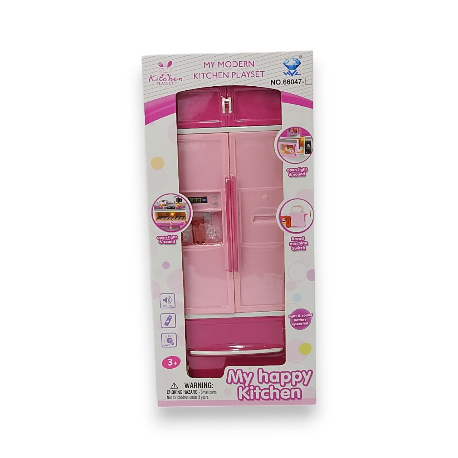 HELADERA DOBLE PUERTA CON ACC. MY HAPPY KITCHEN