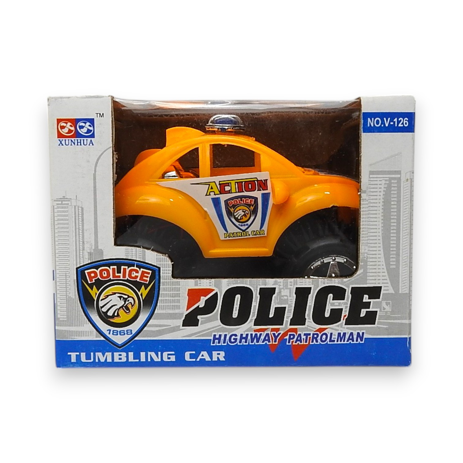 AUTO VOLCADOR POLICE TUMBING CAR