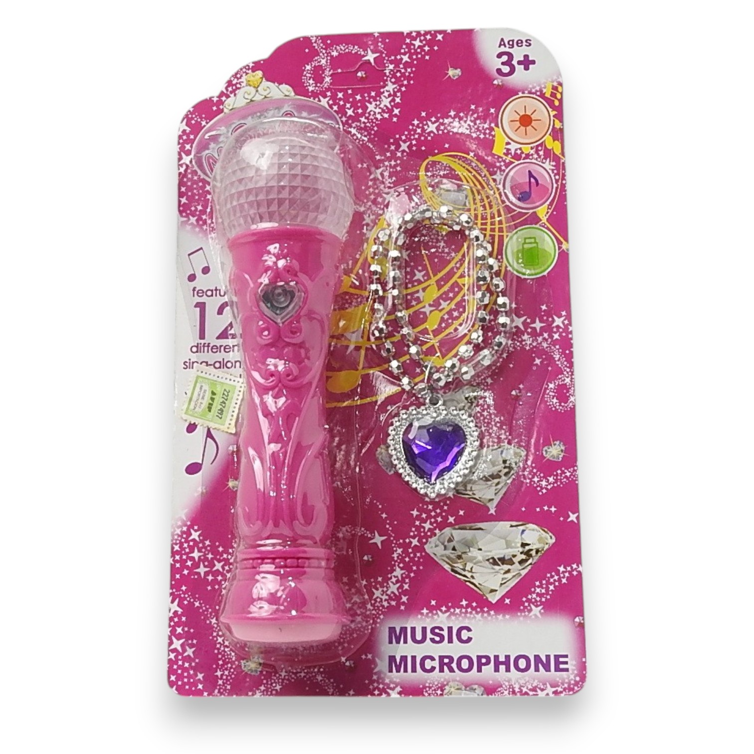 MICROFONO 12 MELODIAS C/COLLAR ART.9605