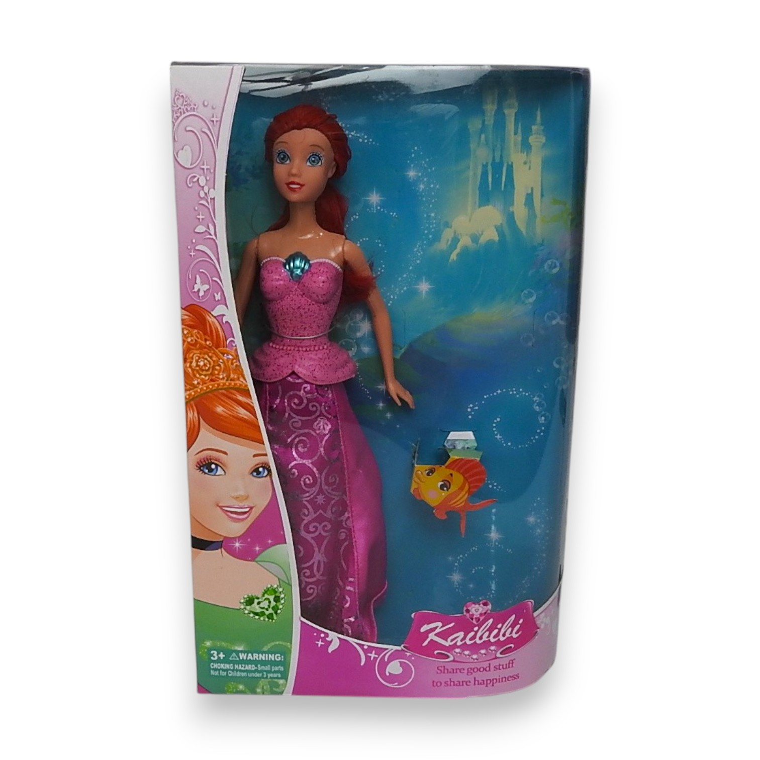 MUÑECA CONVERTIBLE 2 EN 1 SIRENA - PRINCESA