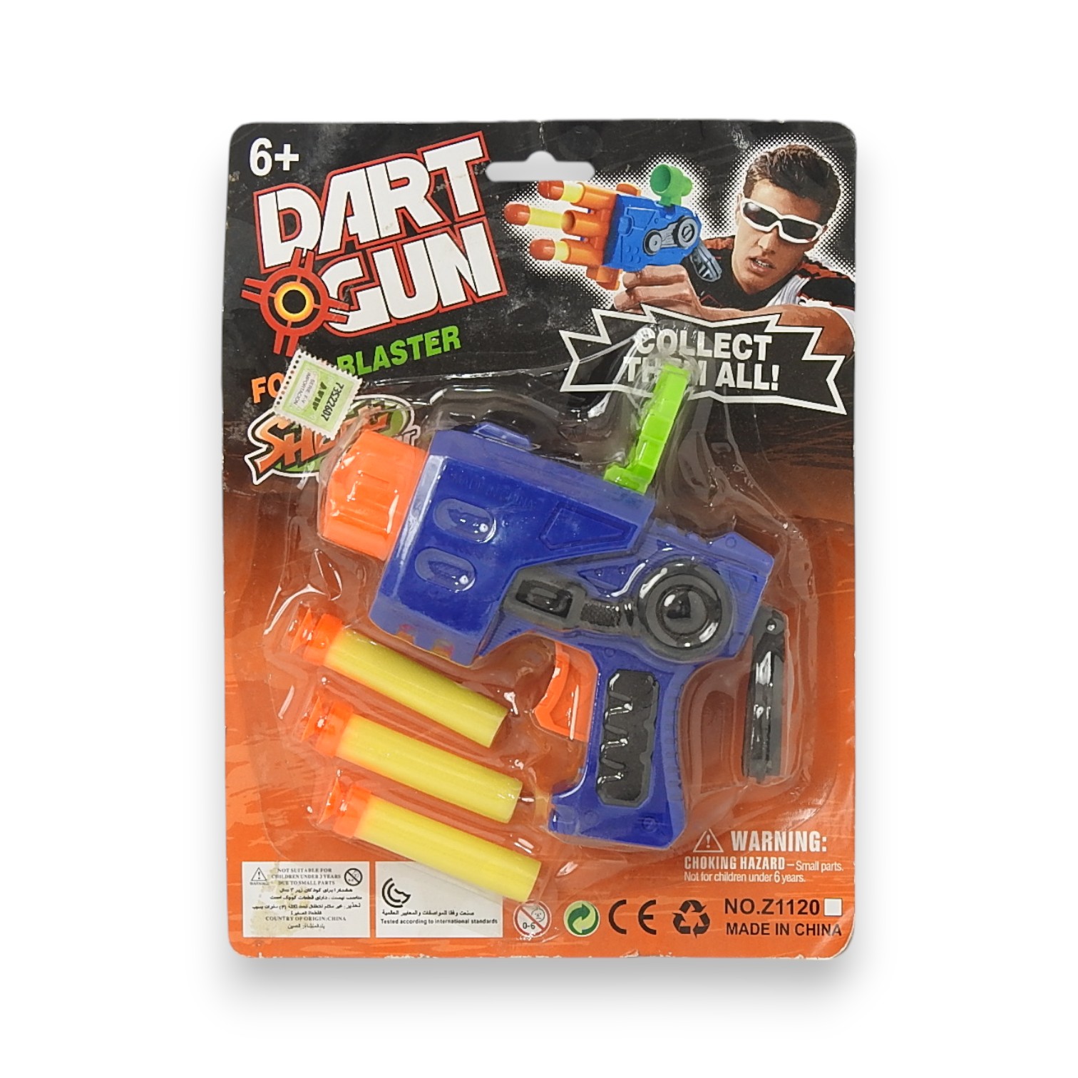 PISTOLA DART C/3 DARDO SOFT. Z1120 ART.82144