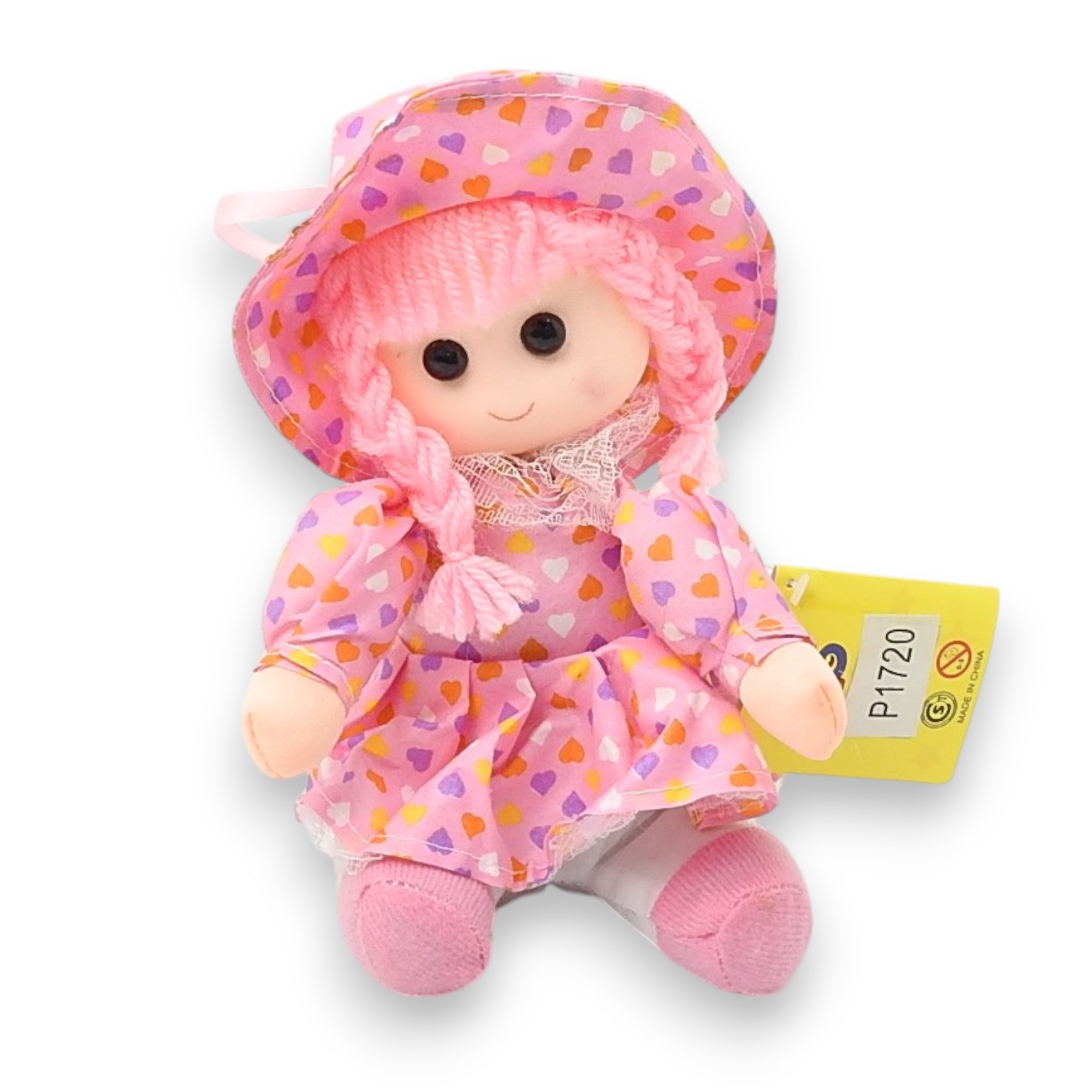 MUÑECA TRAPO 17CM CABEZA DURA