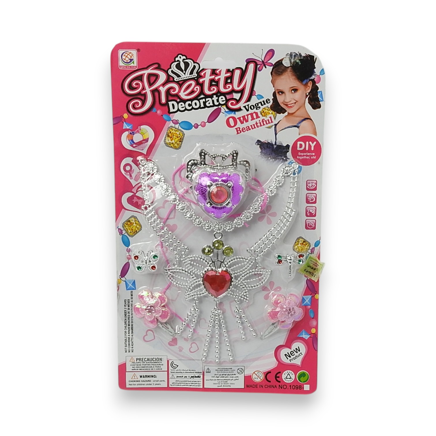 SET DE BIJOUTERIE PRETTY DECORATE 7 PZAS.