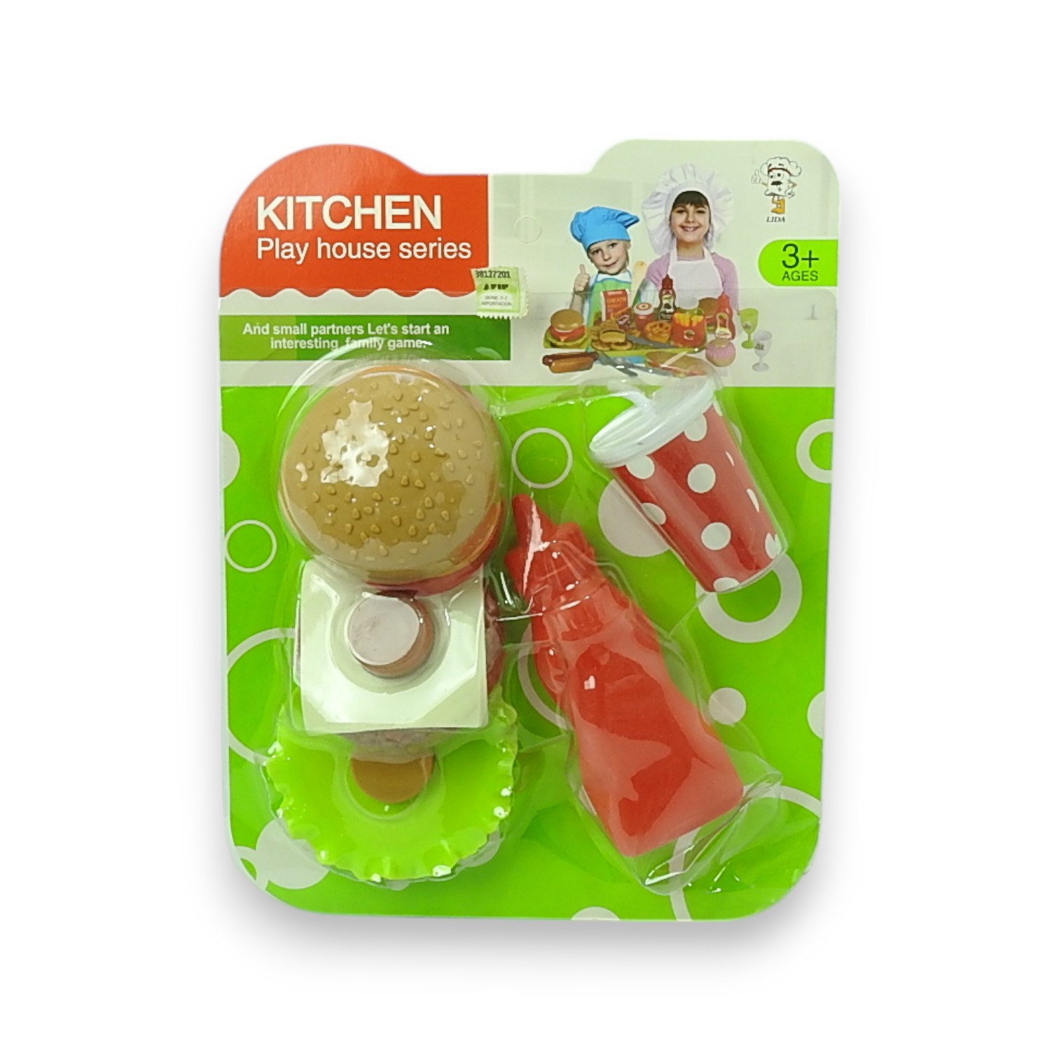 SET DE HAMBURGUESA CON ACCESORIOS