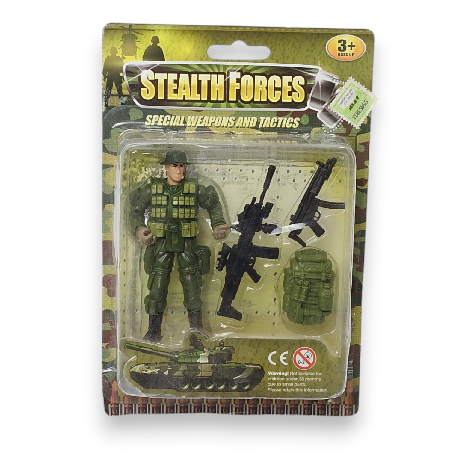 MUÑECO MILITAR STEALTH FORCES CON ACCESORIOS