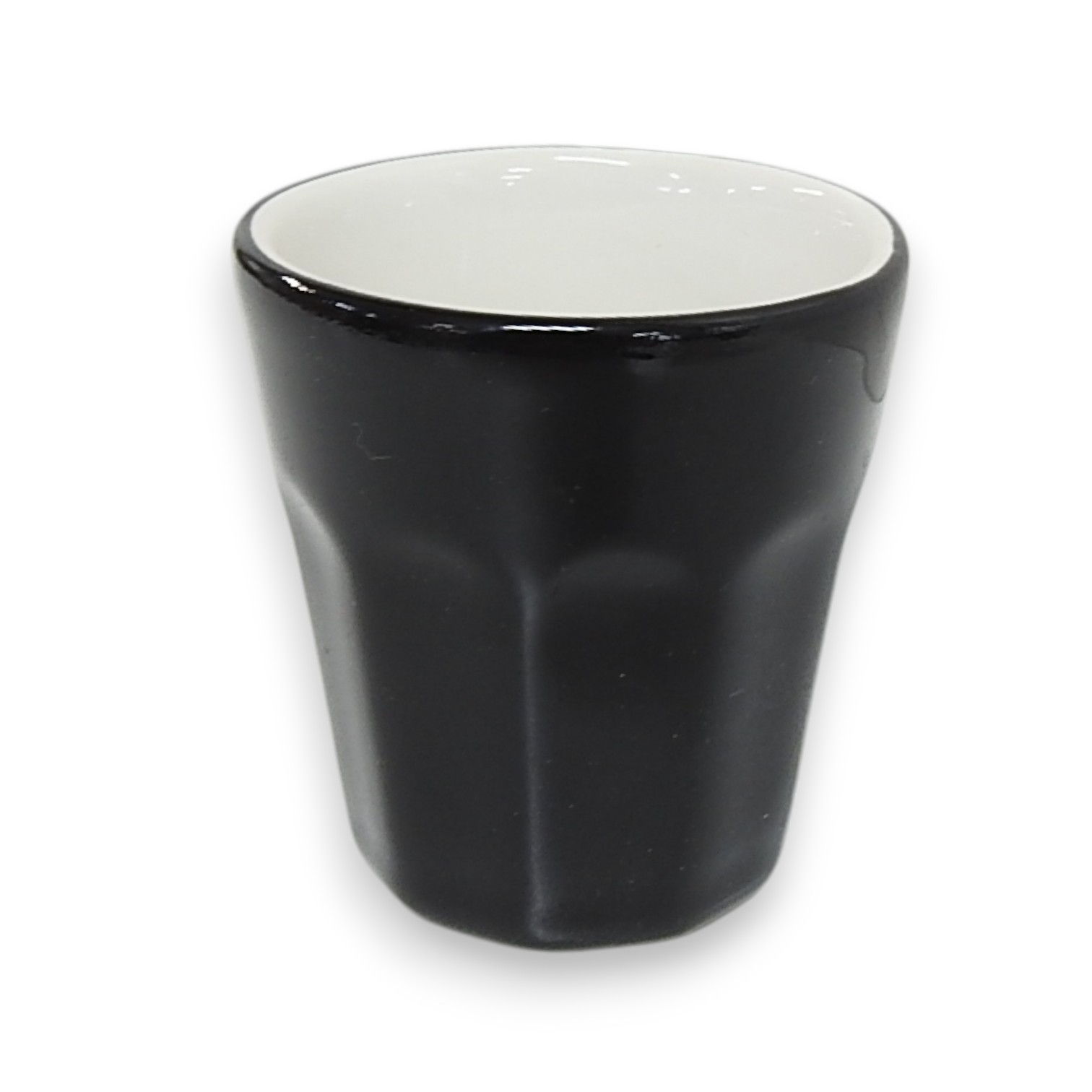 VASO DE CAFE CERAMICA 90cc NEGRO D9019