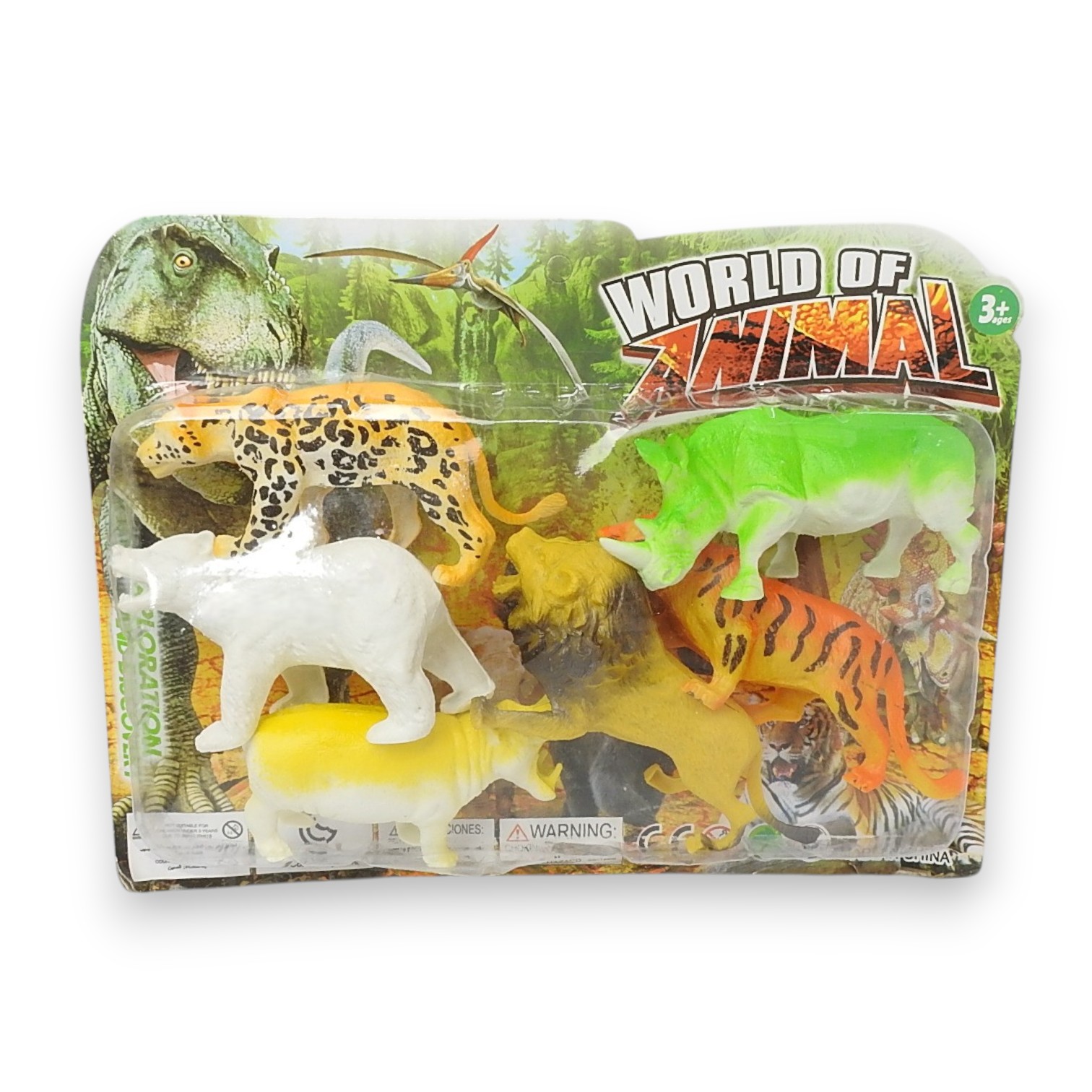 SET DE ANIMALES WORLD OF ANIMAL 6 PZAS.