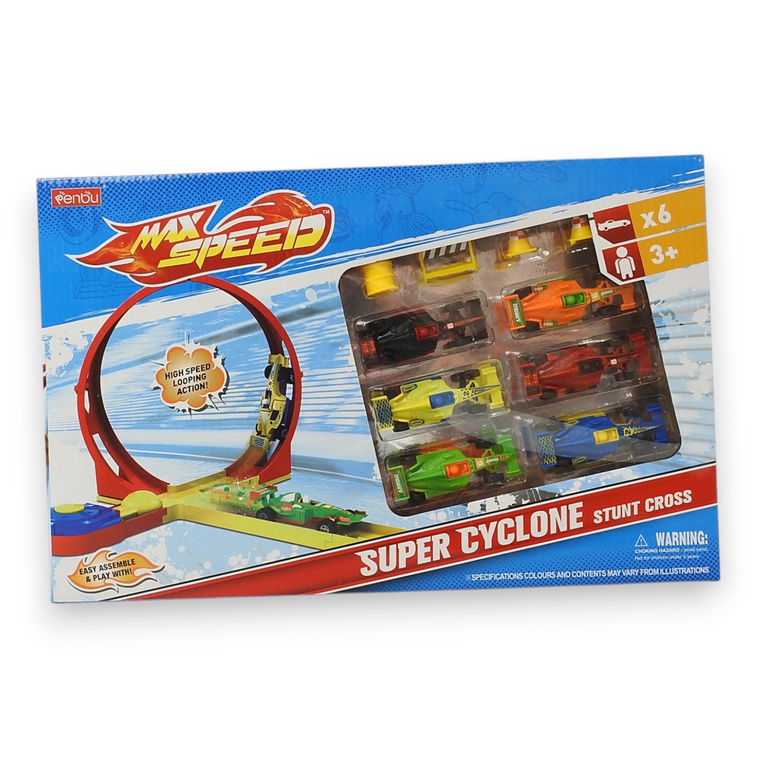 PISTA DE AUTOS MAX SPEED SUPER CYCLONE 6 FORMULA 1