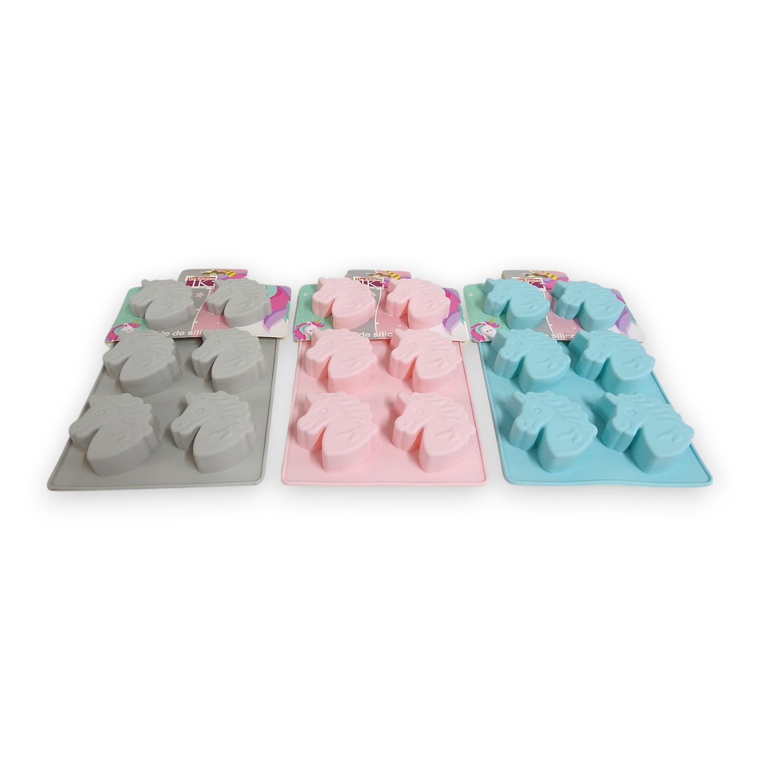 MOLDE DE SILICONA UNICORNIO X6 27*21CM