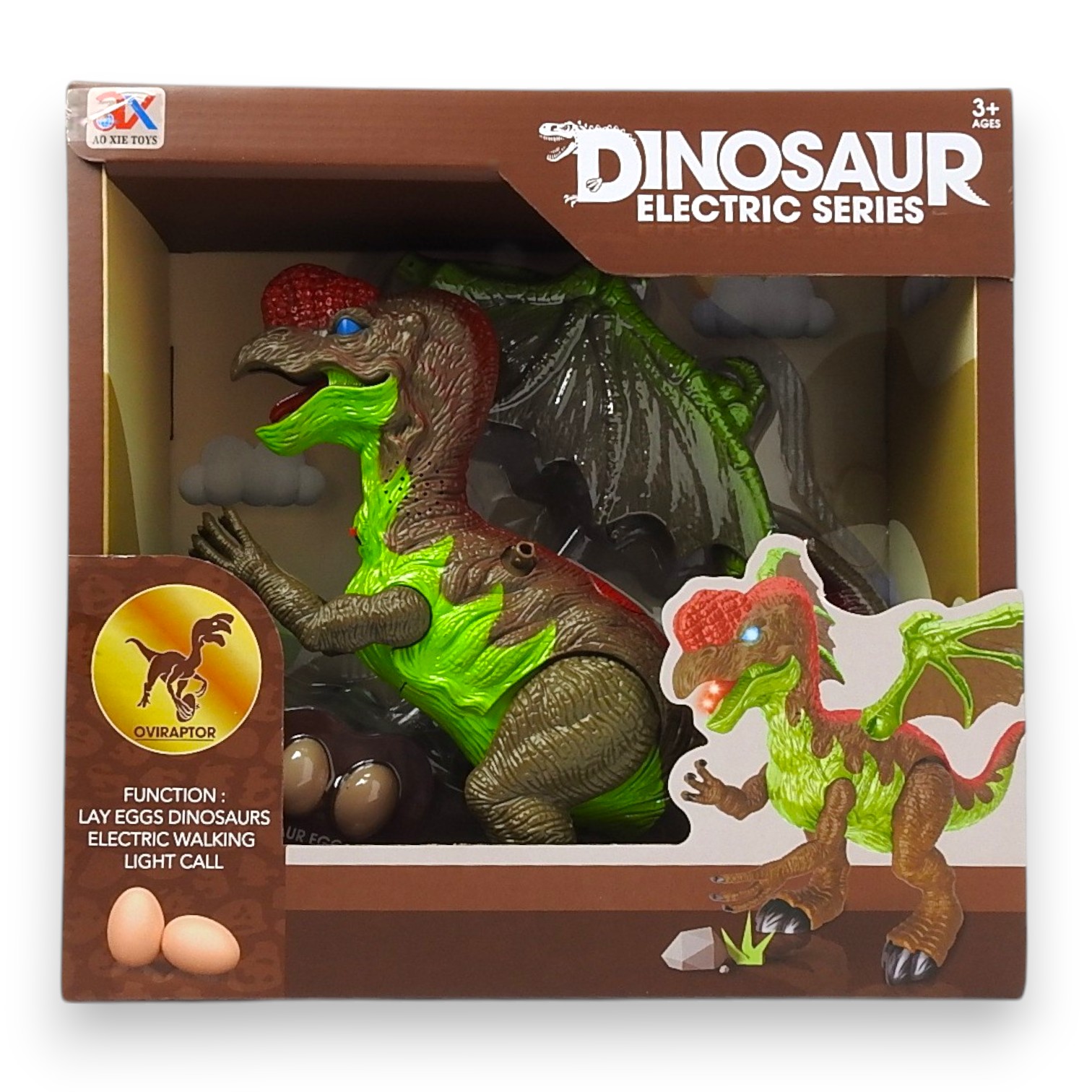 DINOSAURIO CON HUEVOS DINOSAUR ELECTRIC SERIES