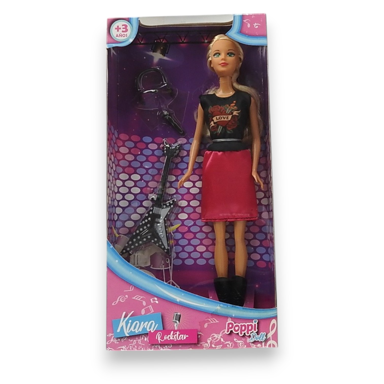 MUÑECA KIARA ROCKSTAR CON ACCESORIOS POPPI DOLL
