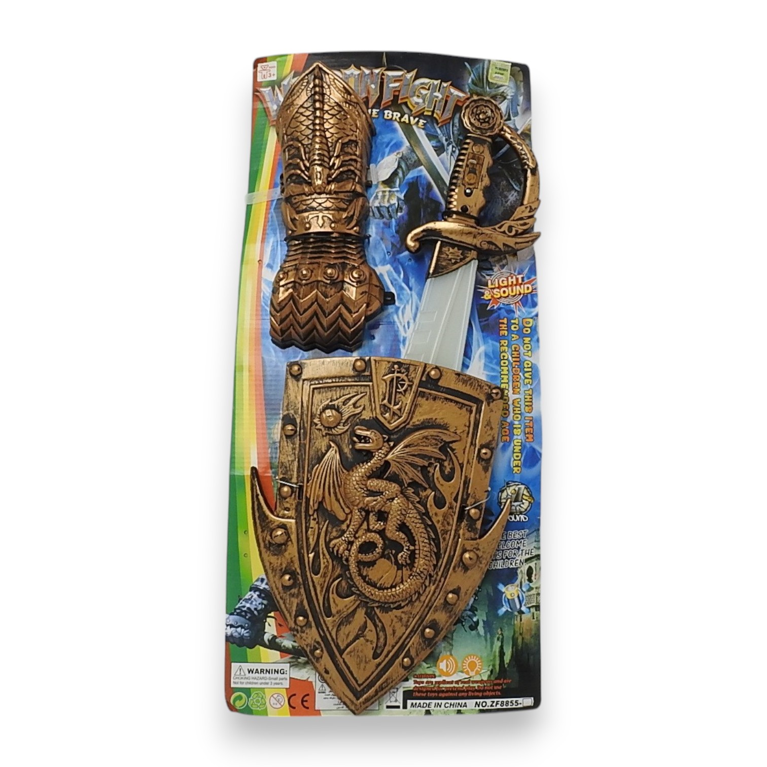 JUEGO DE ESCUDO Y ESPADA GUERRERO ART.BA-18538