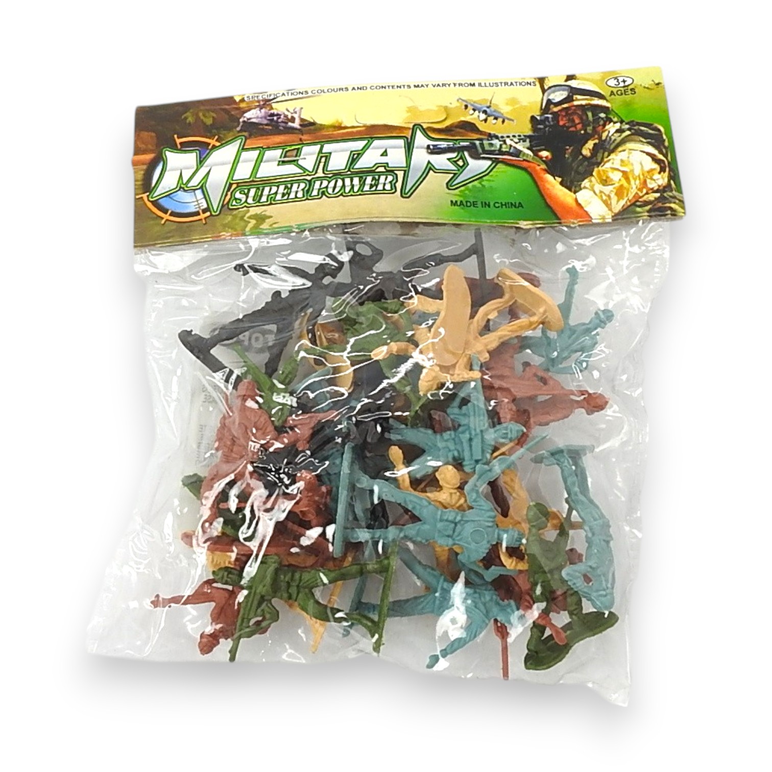 SET DE MINI SOLDADOS MILITARY SUPER POWER 28 PZAS.