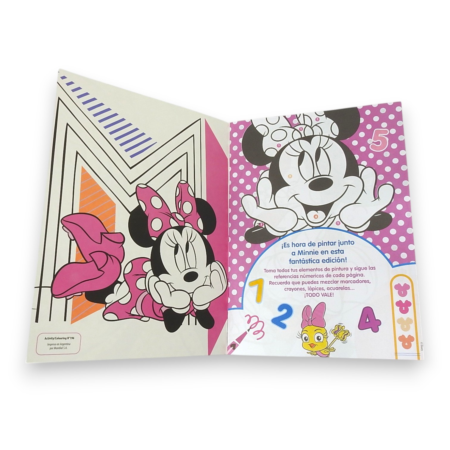 LIBRO P/PINTAR N.196 MINNIE
