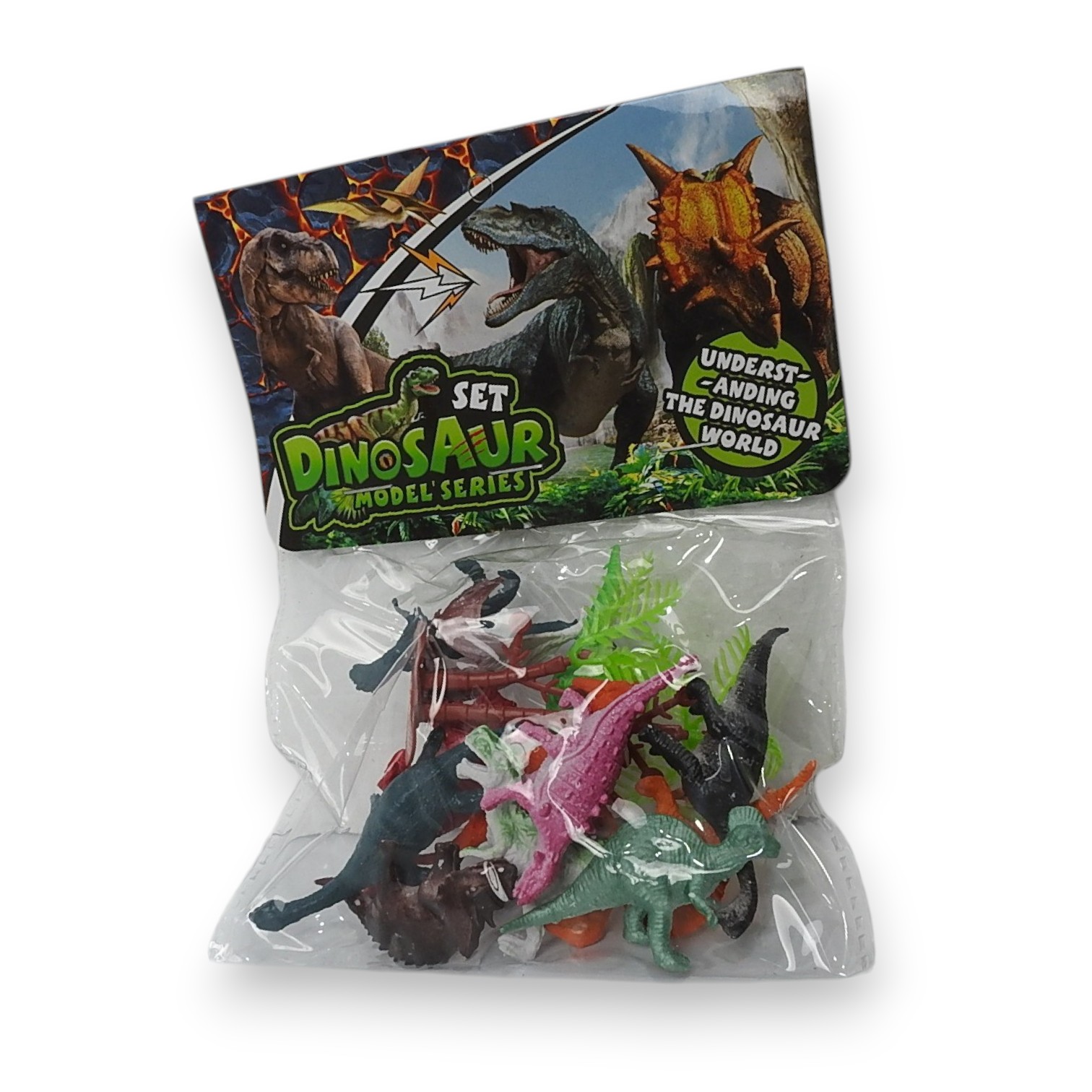 SET DE MINI DINOSAURIOS MODEL SERIES 12 PZAS.+ACC.