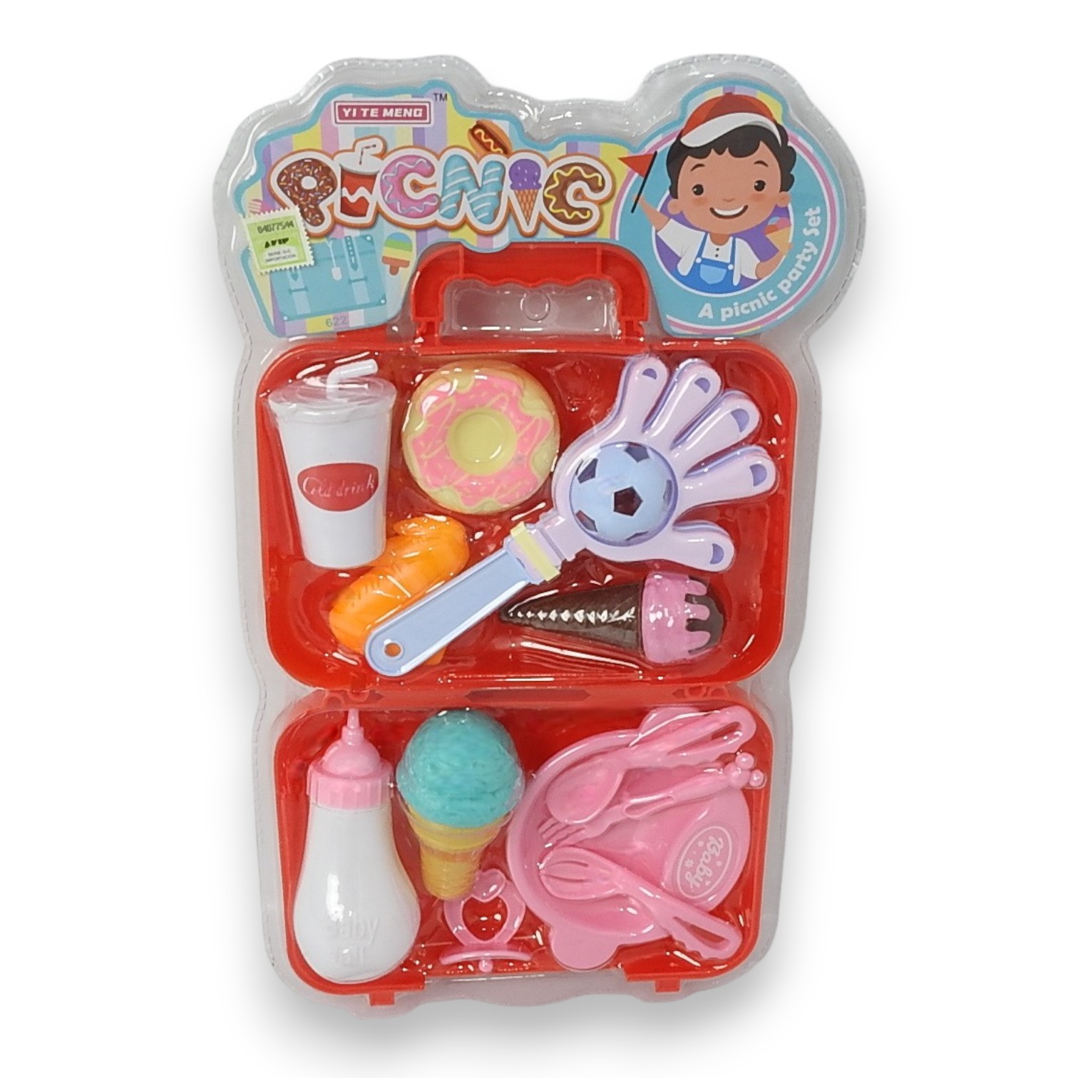 SET DE COMIDA PICNIC CON ACCESORIOS EN VALIJA