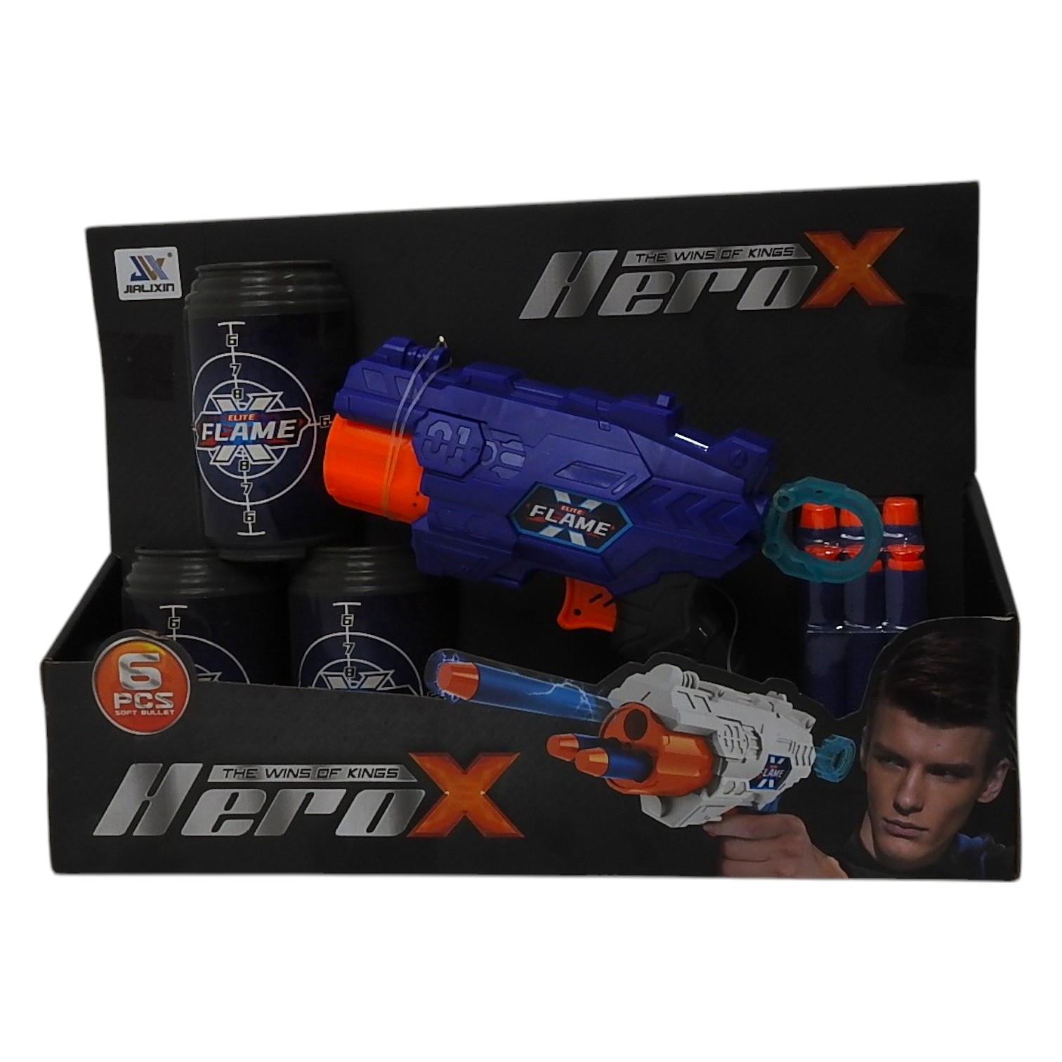 PISTOLA LANZA DARDOS HERO X ART. AB-11413