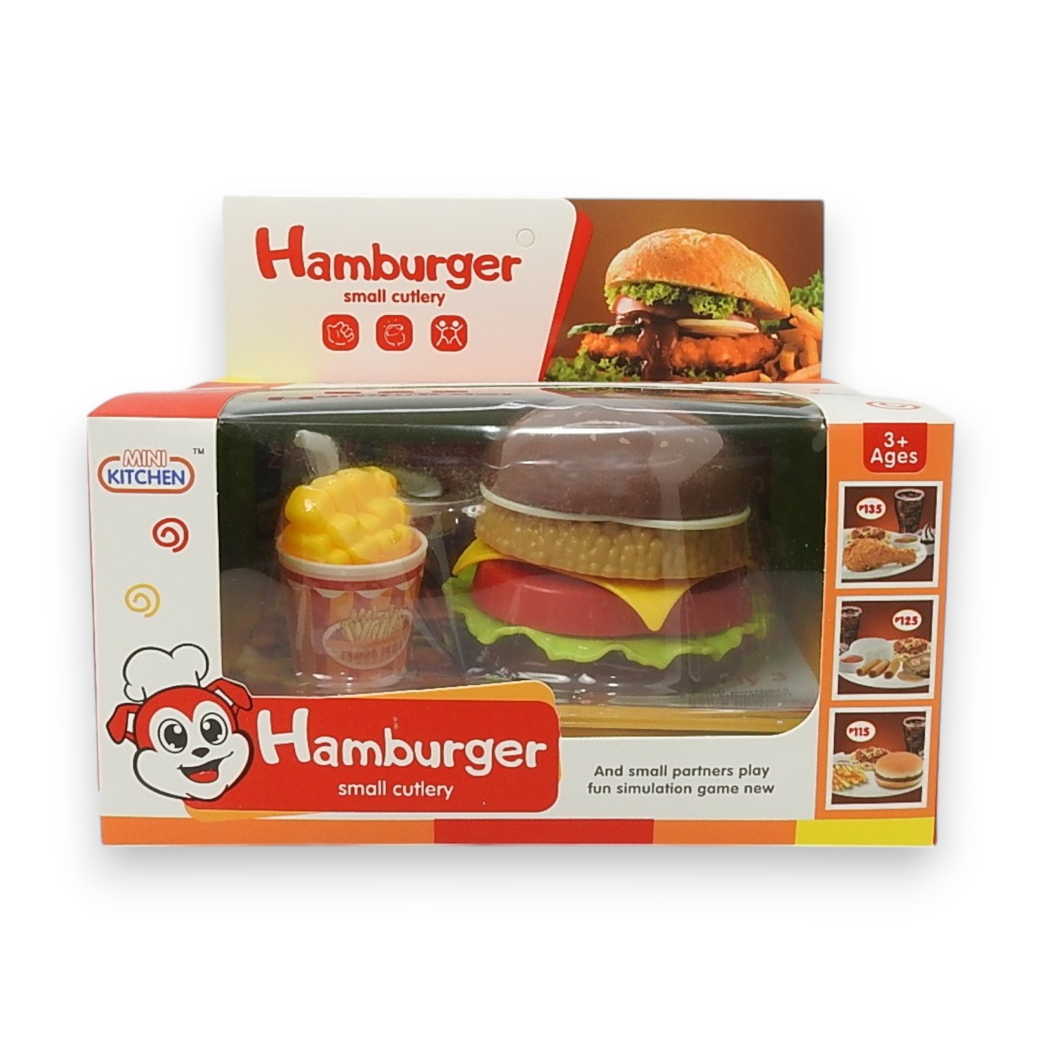 SUPER HAMBURGUESA C/ACCESORIOS E/CAJA