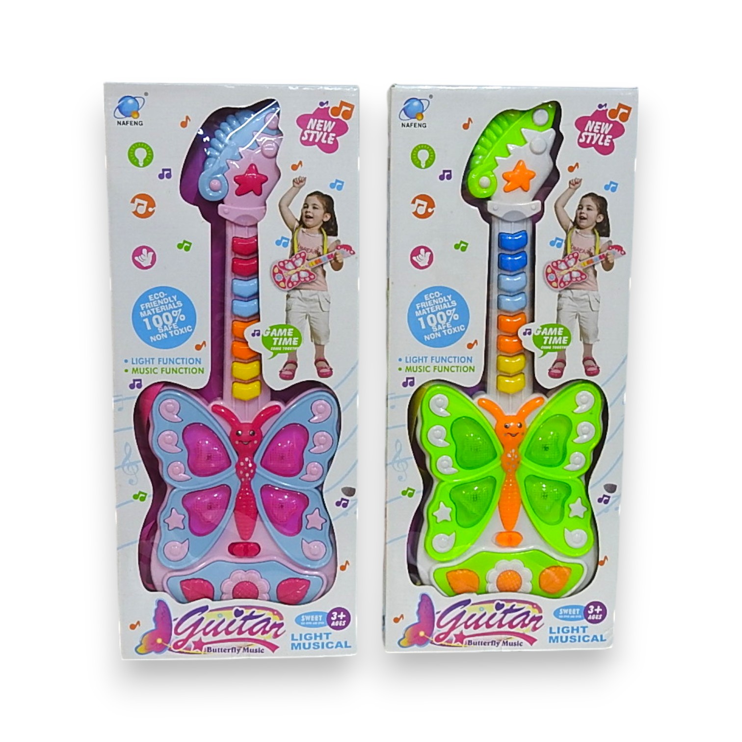 GUITARRA MARIPOSA C/LUZ/SOND.A/PILA ART.153349