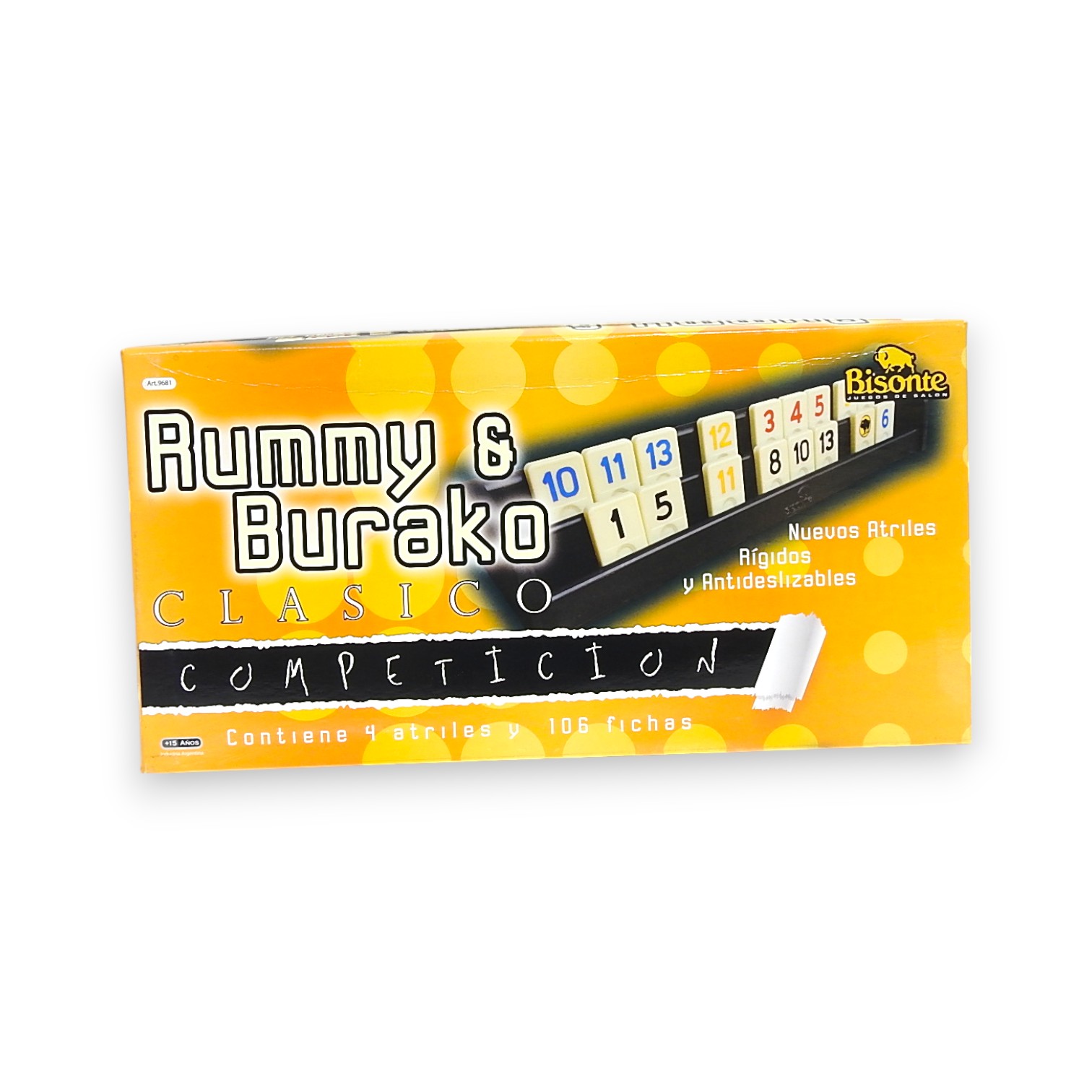 JUEGO RUMMY & BURAKO CLASICO COMPETICION BISONTE