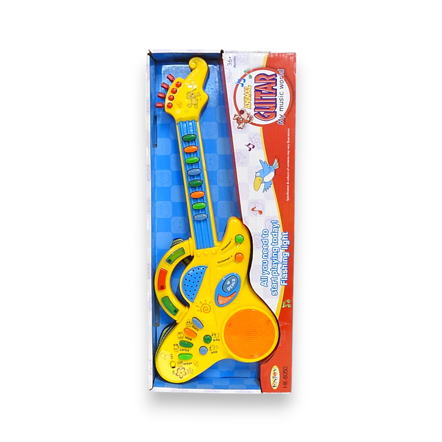 GUITARRA MUSICAL C/LUZ Y SONIDO 18.5x5x43x5CM 842N