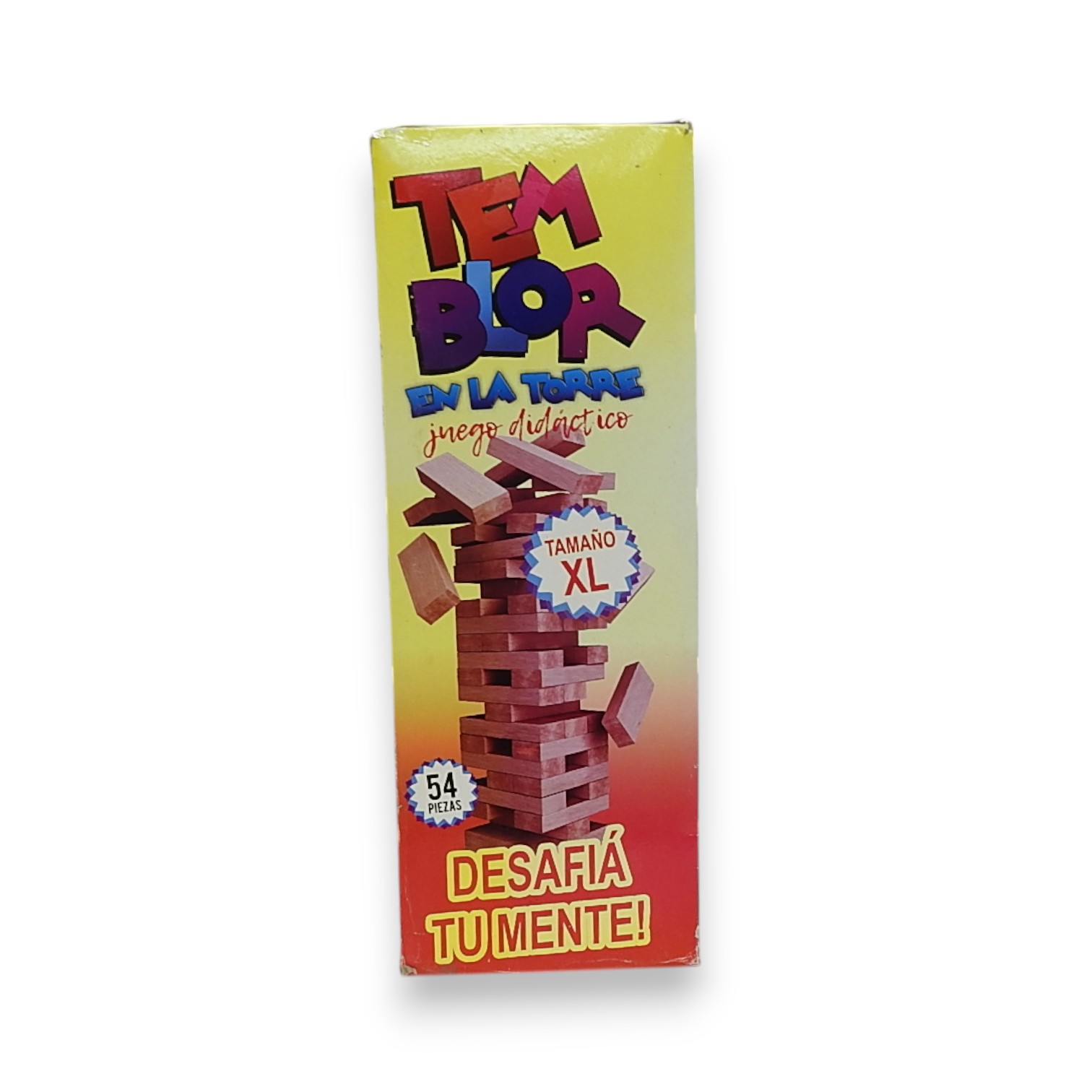 JUEGO TORRE APILABLE MADERA TEMBLOR XL 54 PZAS.
