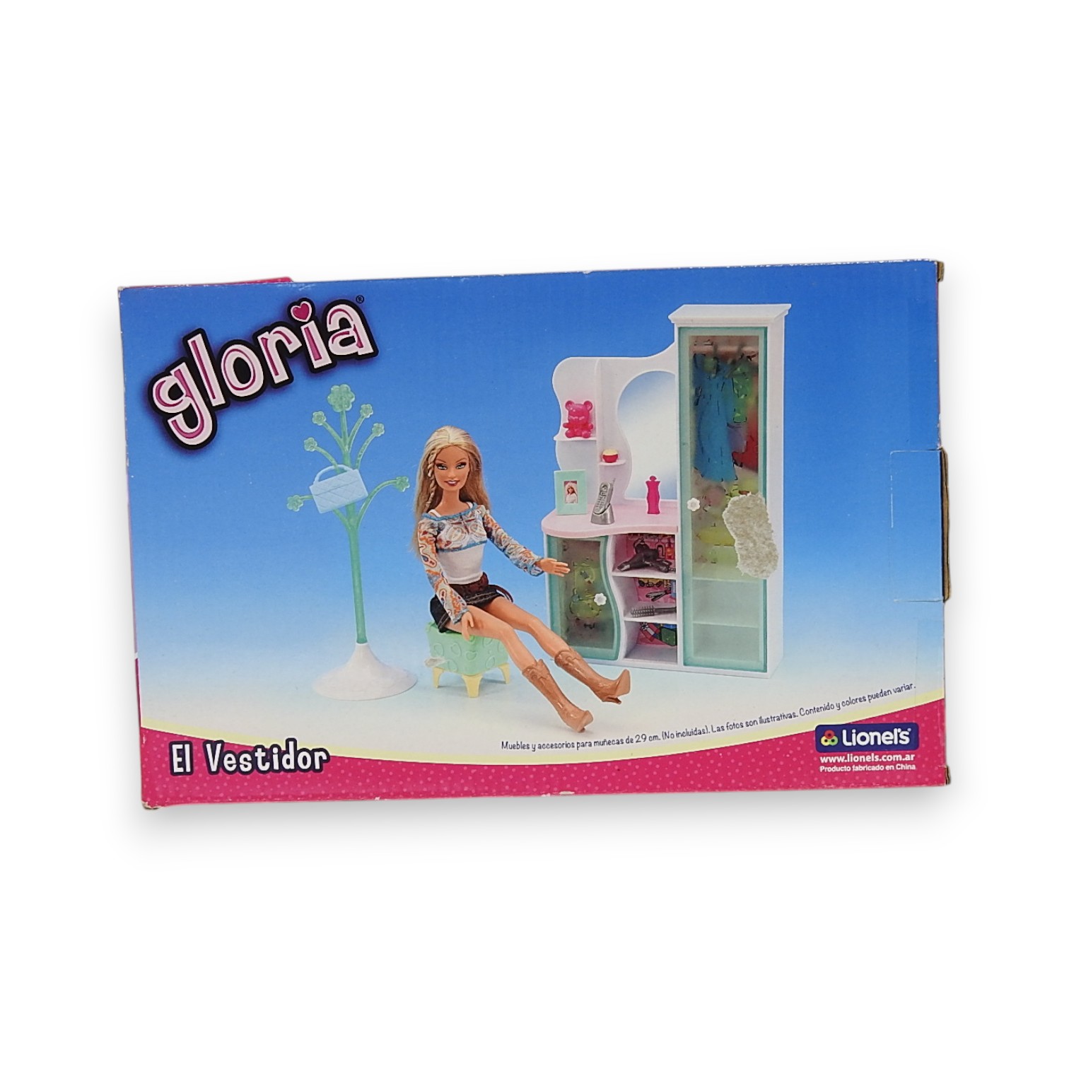 MUEBLE GLORIA EL VESTIDOR P/MUÑECA