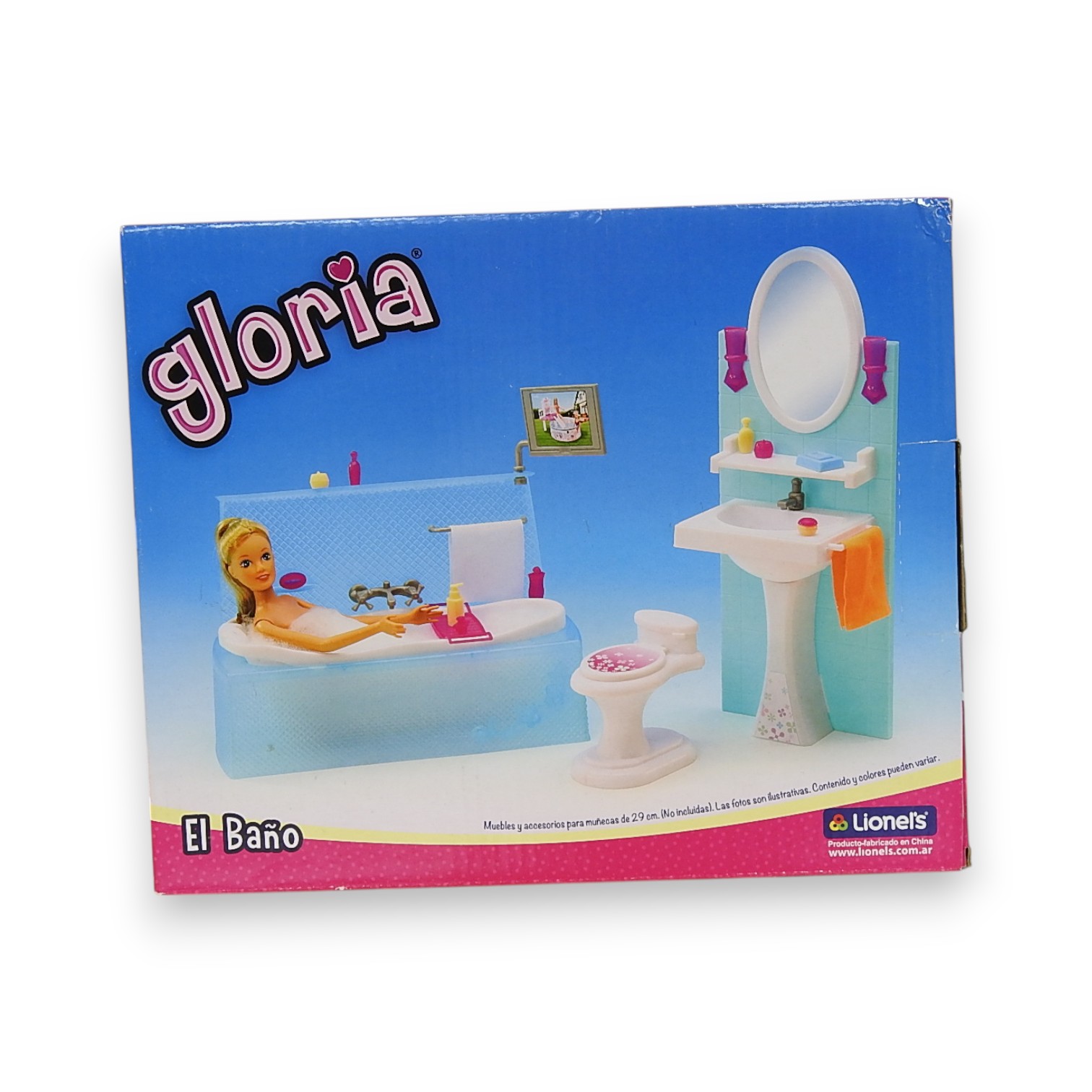 MUEBLE GLORIA EL BAÑO P/MUÑECAS