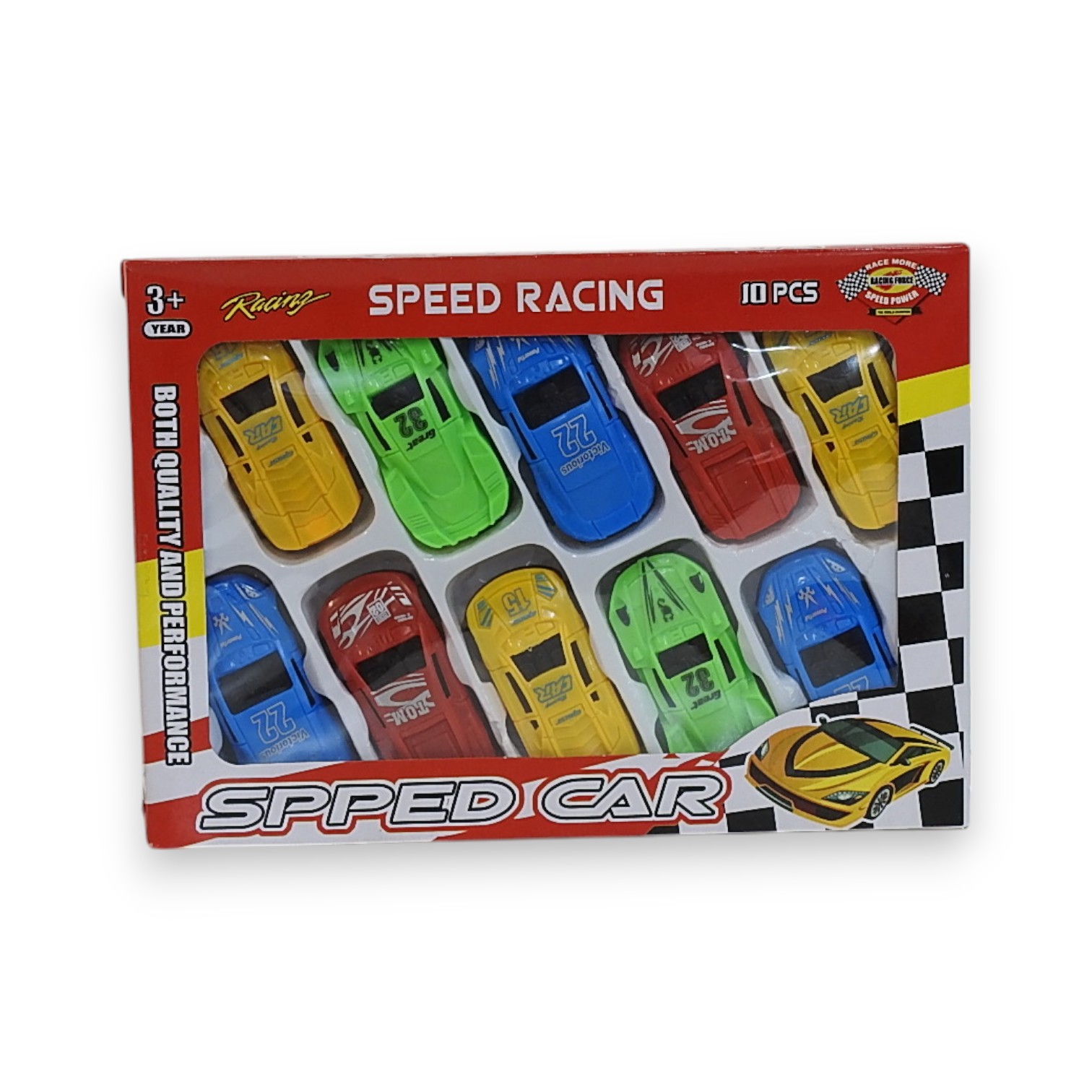 SET DE 10 AUTOS RACING SPEED CAR