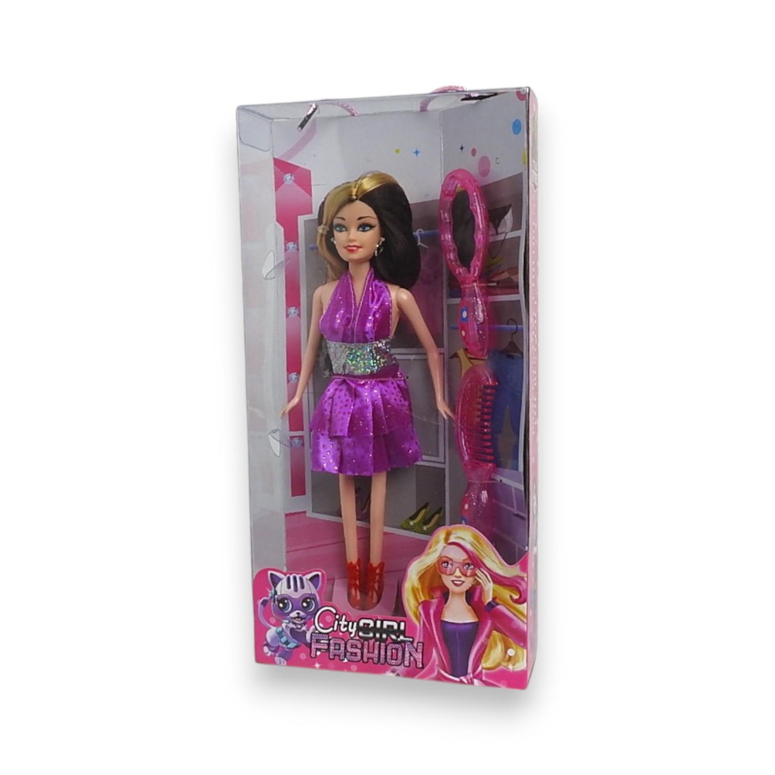 MUÑECA CITY GIRL FASHION CON ACCESORIOS COLECCIONA