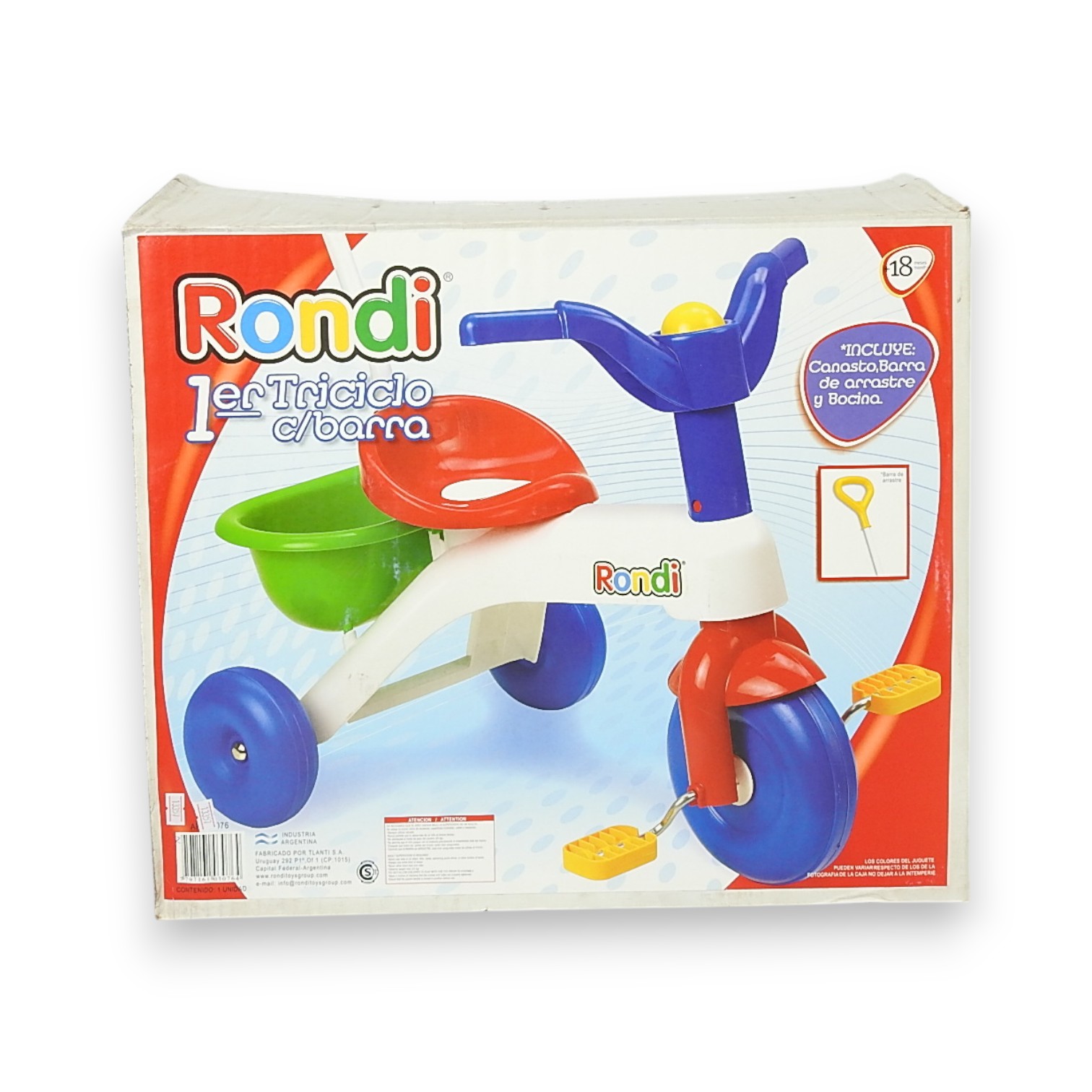 PRIMER TRICICLO C/BARRA RONDI