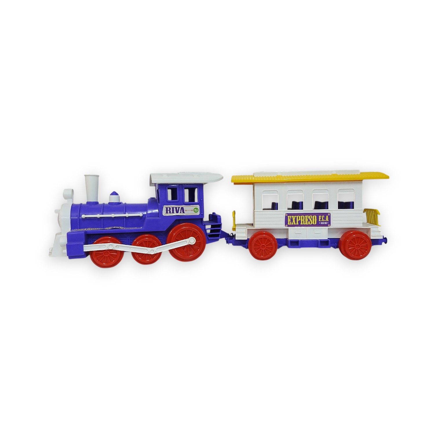 LOCOMOTORA C/VAGON RIVAPLAST E/CAJA