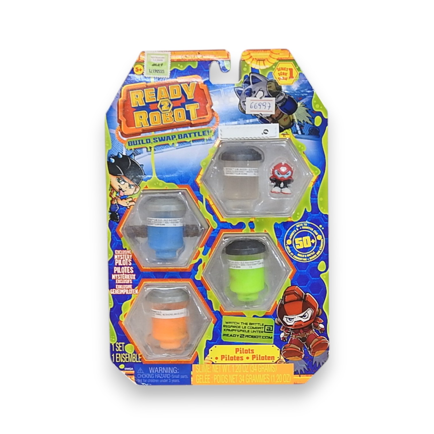 ROBOT READY 2 PILOTOS E/SLIME SURT. ART.553991 TV