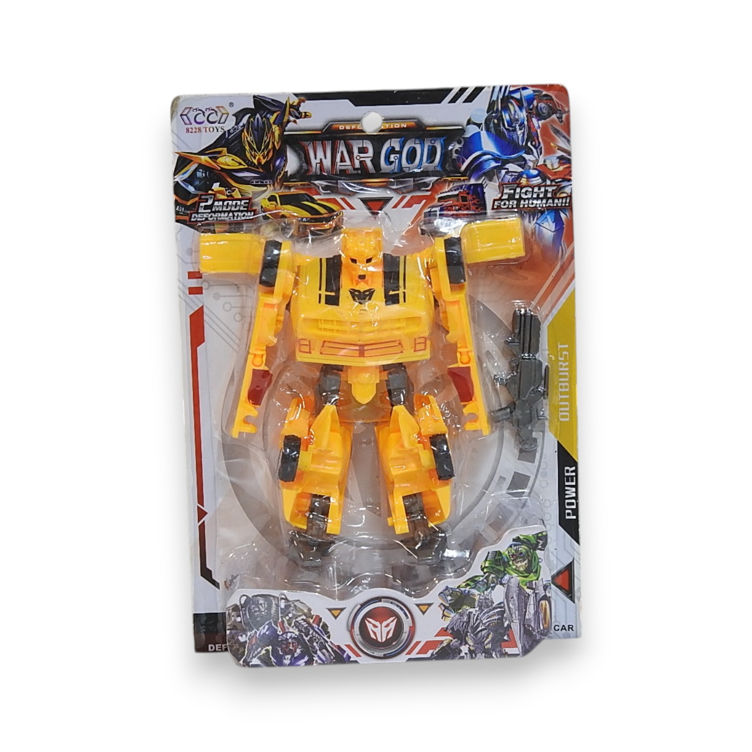 ROBOT TRANSFORMER WAR GOD 2 MODOS