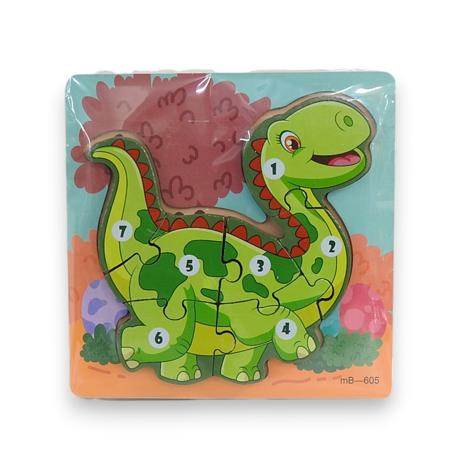 ROMPECABEZAS DINOSAURIO DE MADERA