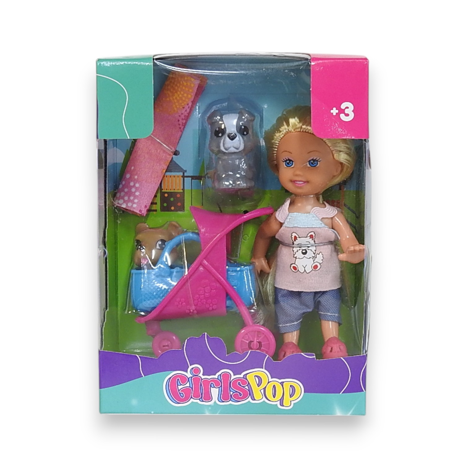 CHICA POP ABBY Y SUS AMIGOS CANINOS DE PASEO