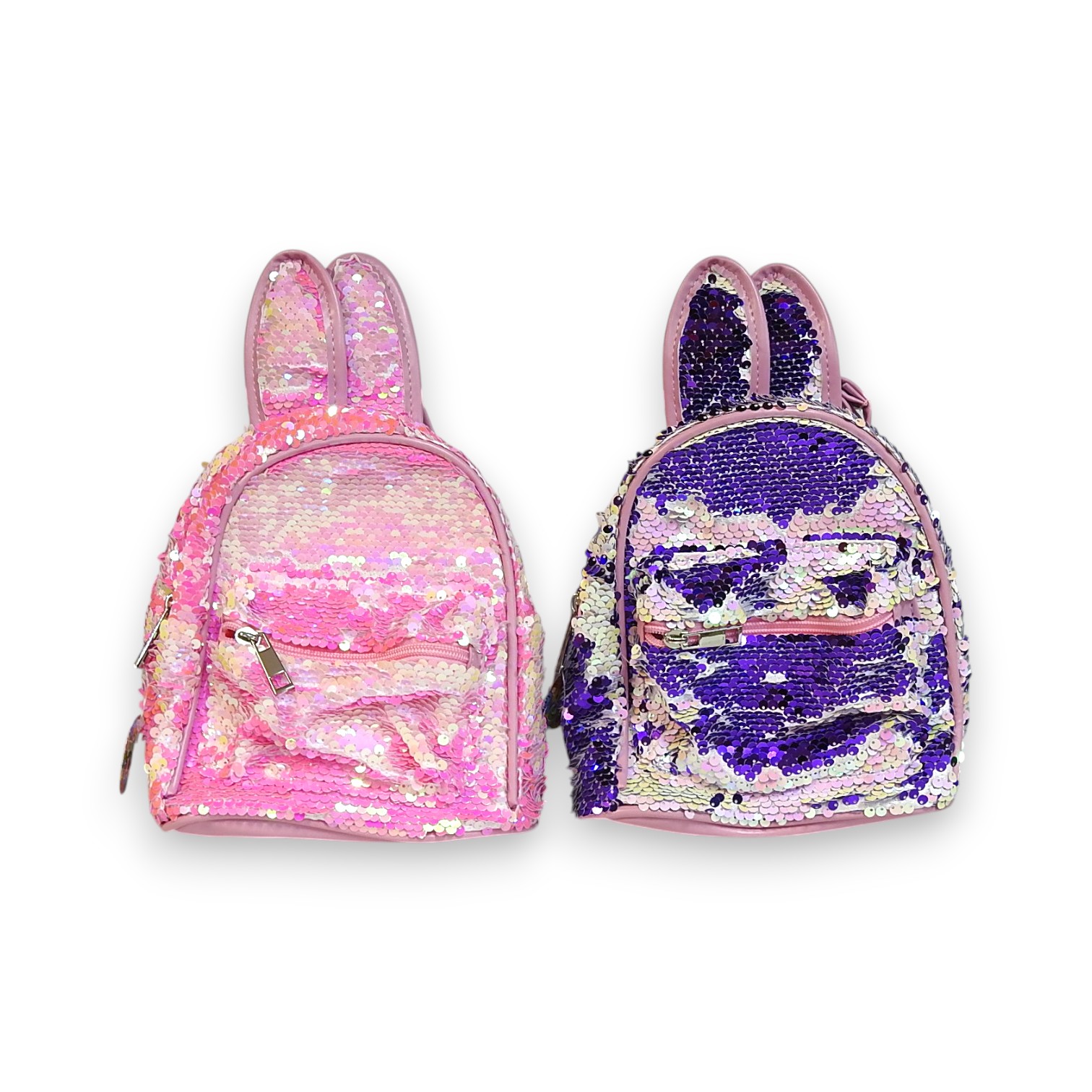 MOCHILA LENTEJUELAS OREJAS CONEJO