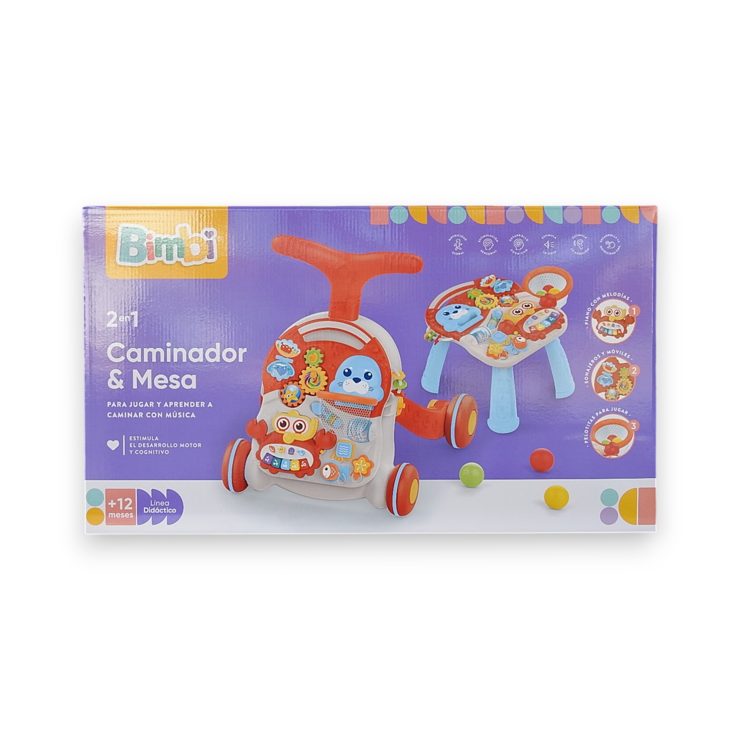 CAMINADOR MESA DIDACTICA 2 EN 1 BIMBI