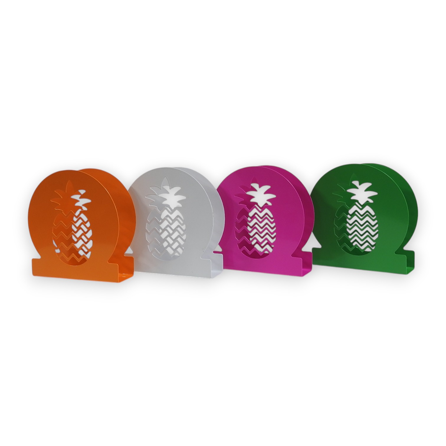 PORTA SERVILLETAS METALICO ANANA COLOR