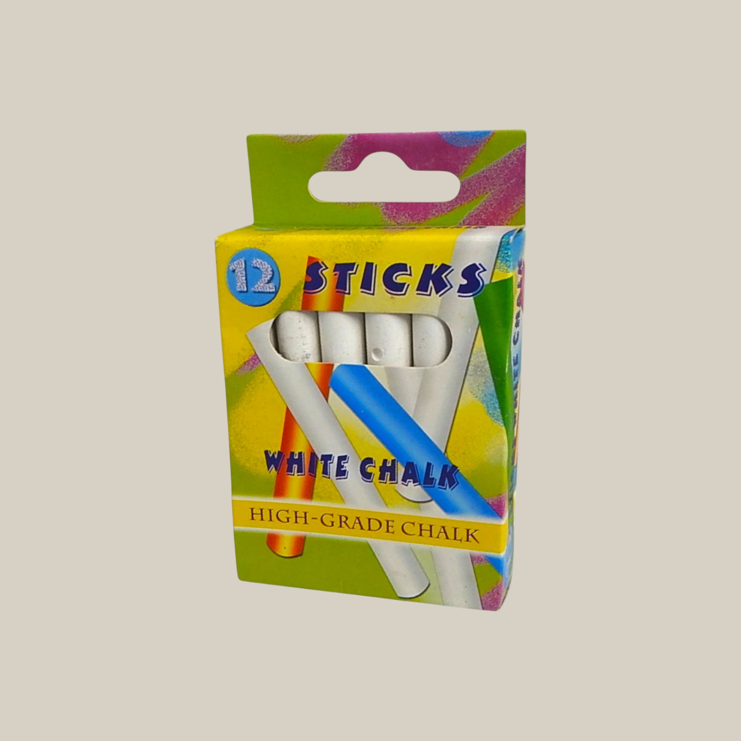 Tizas x 12 blancas sticks 33475