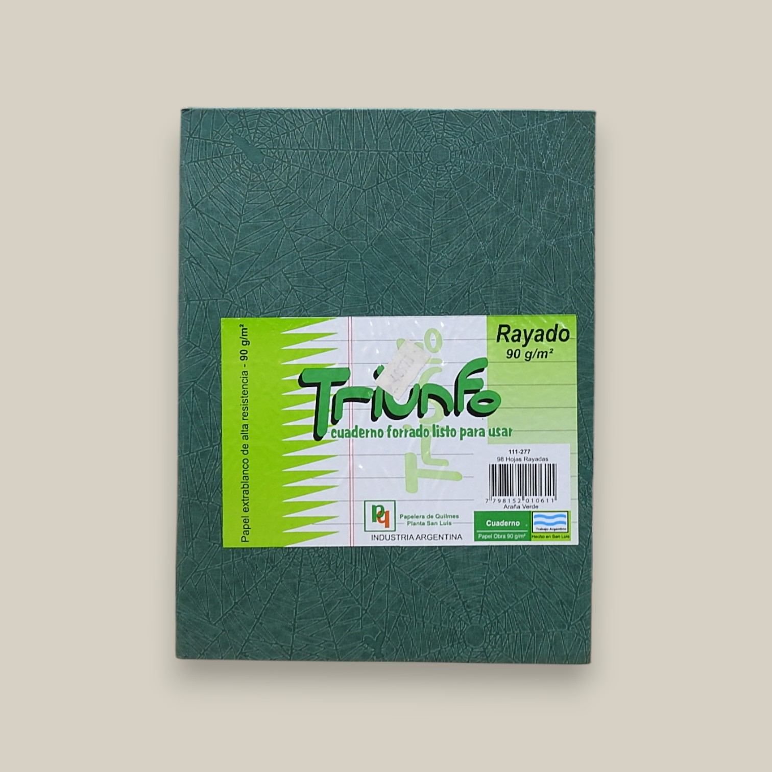 Cuad. ara?a 98hs 111/277 ray. verd