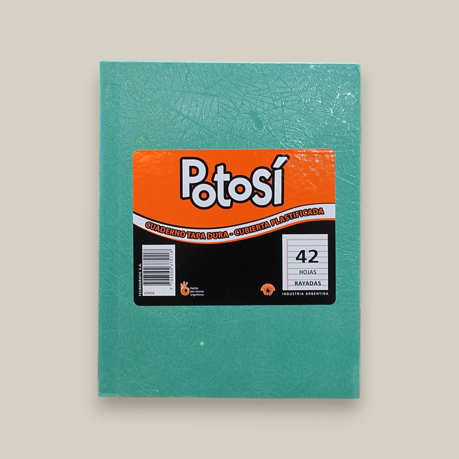 Cuaderno t/dura potosi verde x 42 h