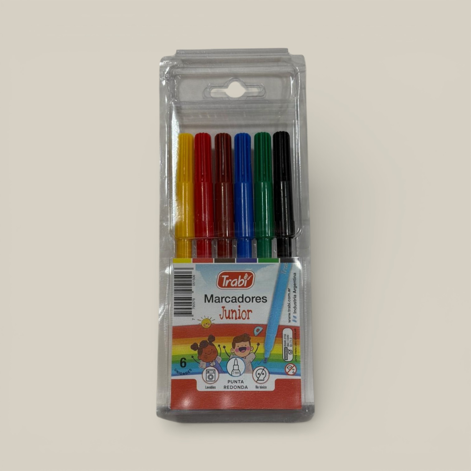 Marcador junior surtido x 6u.art.tr5150