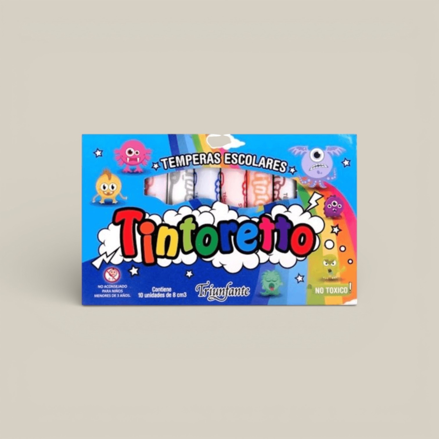 Tempera tintoretto x 10 unid. de 8 cm3