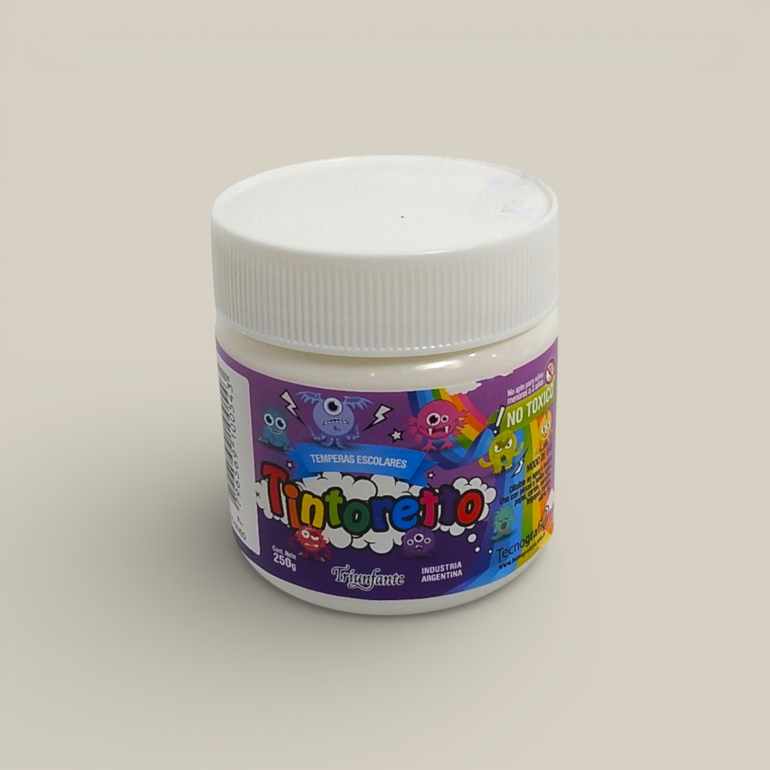 Tempera pote tinto bco.niveo x 250 g