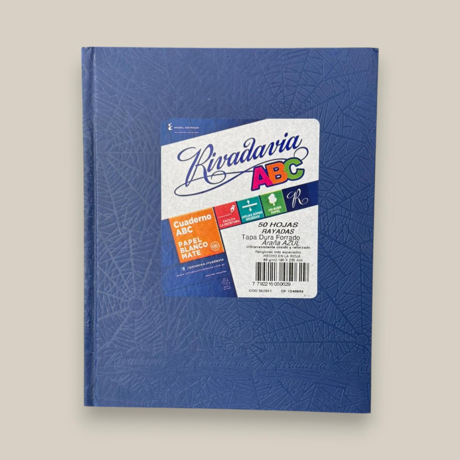 Cuaderno rivadavia abc azul ara?a 50 h