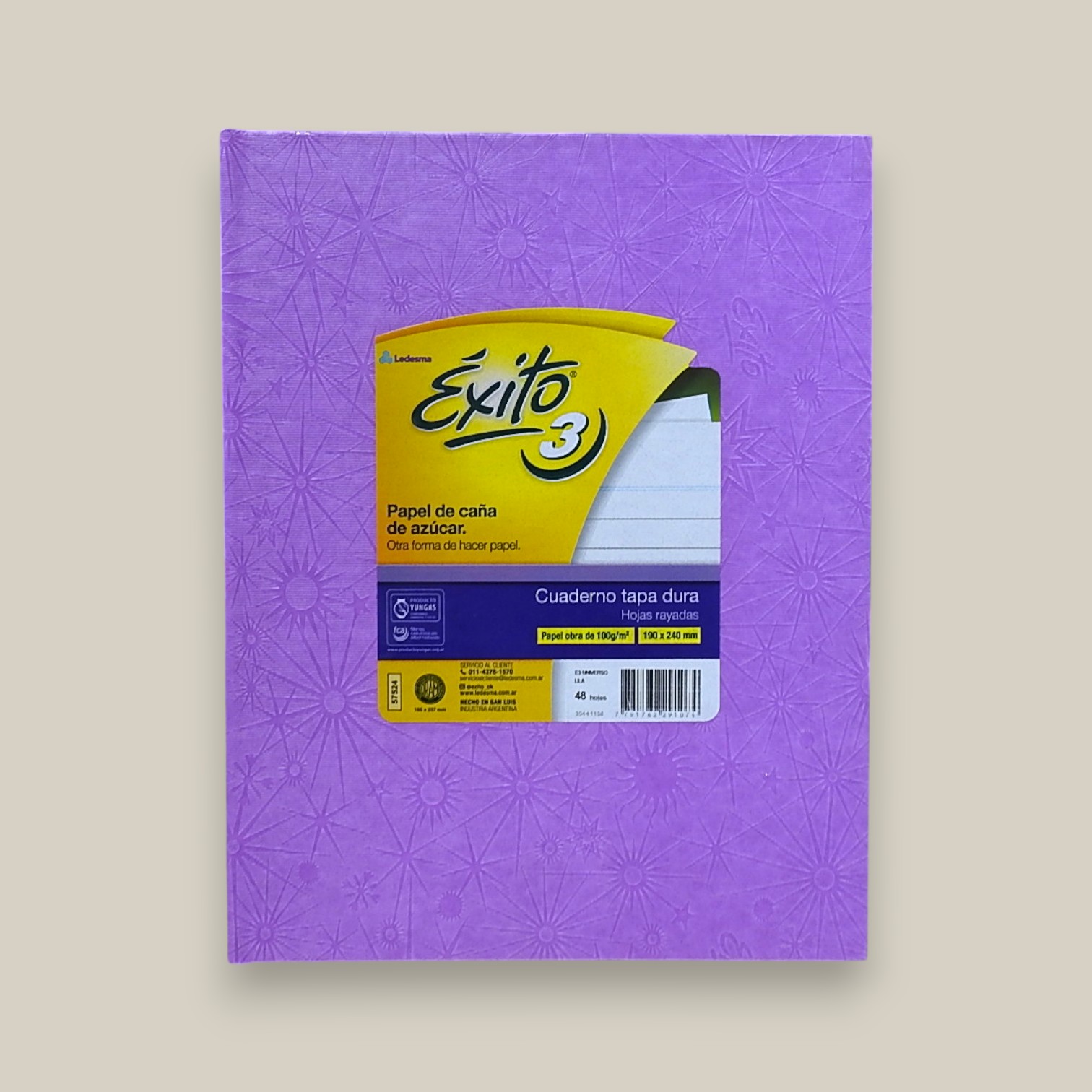 Cuaderno exito nro.3 lila 48hjs.