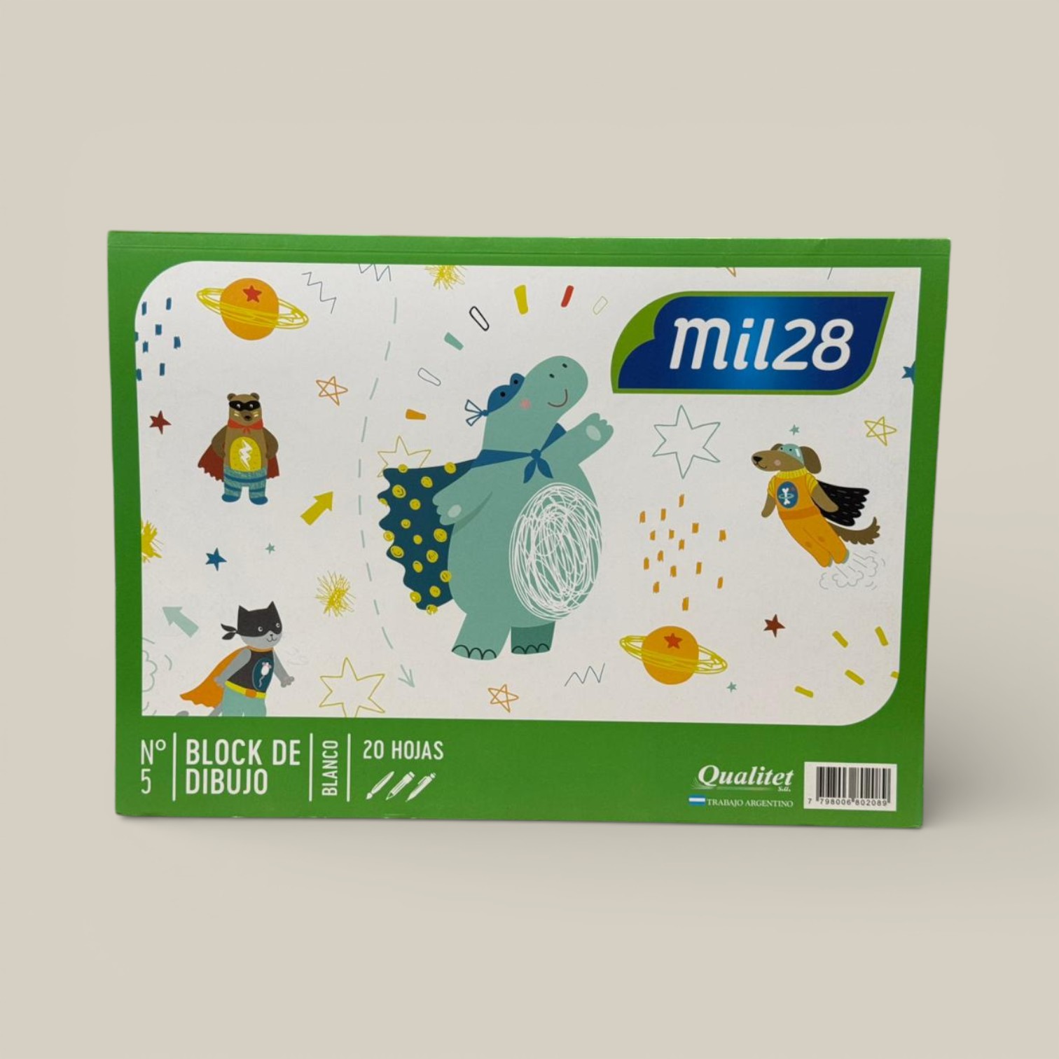 Block dibujo blanco nro.5 x 20 h